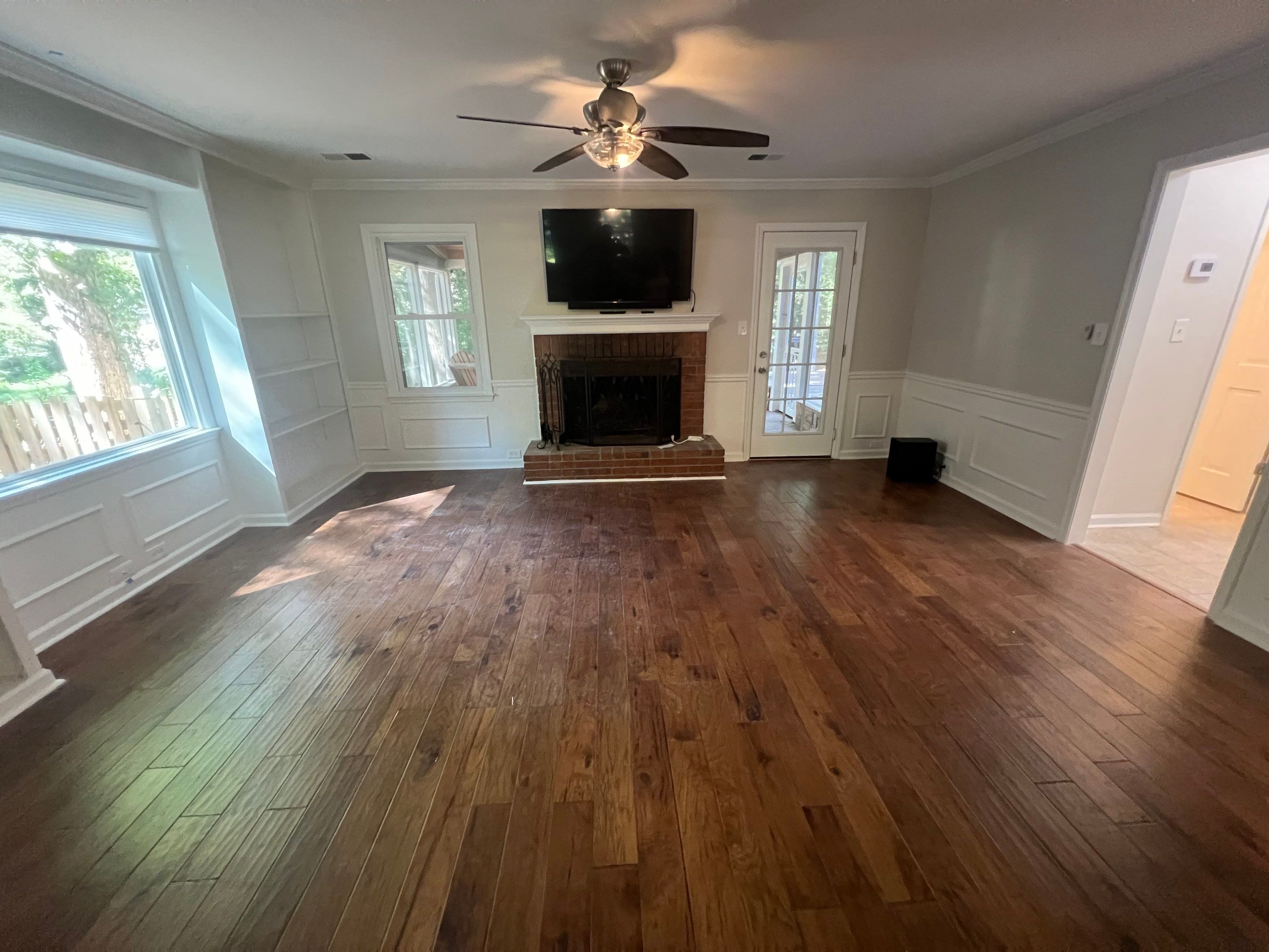 Dark Hardwood Floor Installation and Interior Painting in Marietta by Swift Home Renovations