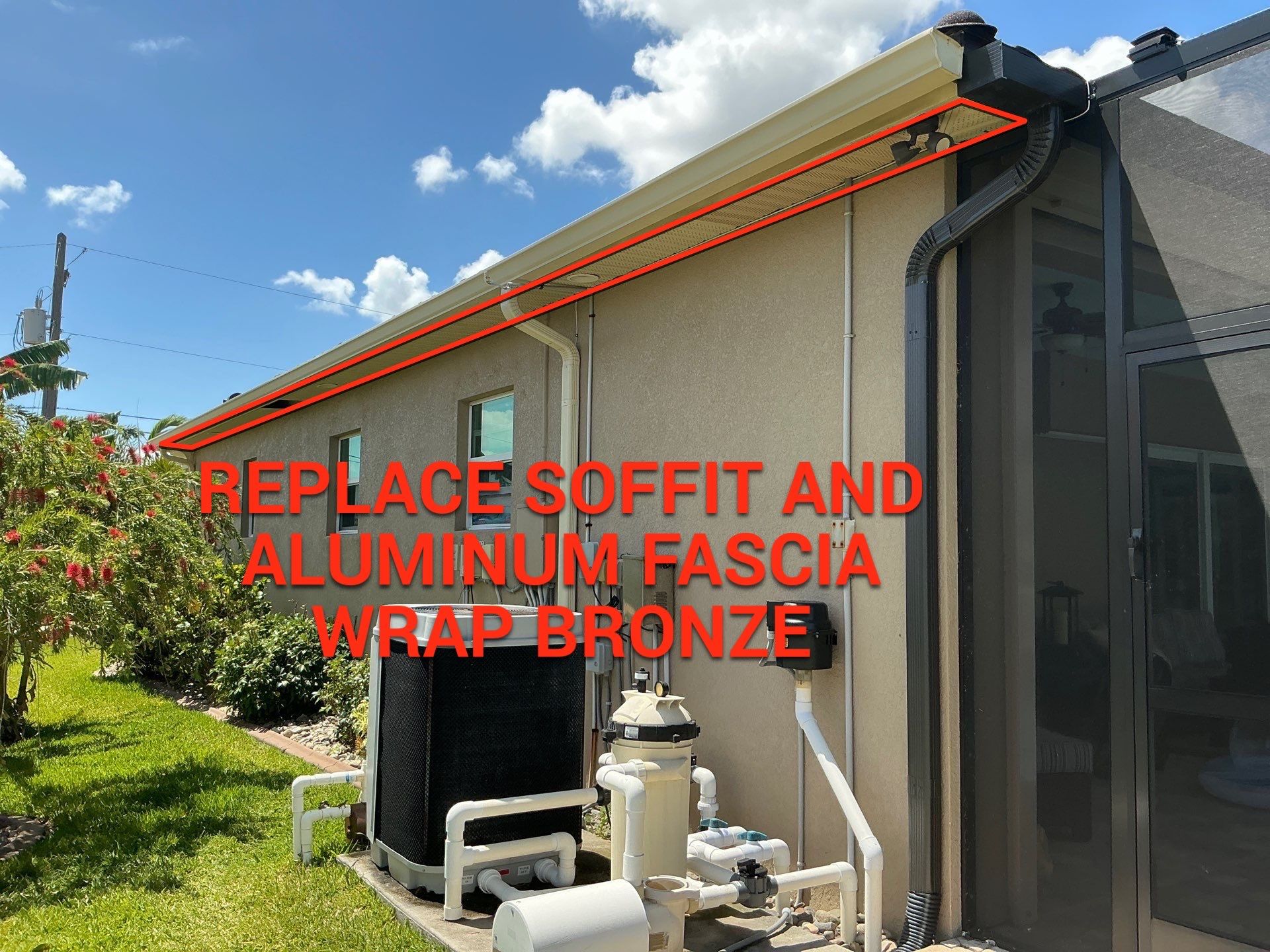 Replace Bronze Soffit and Fascia in Port Charlotte FL by Gutter Professors