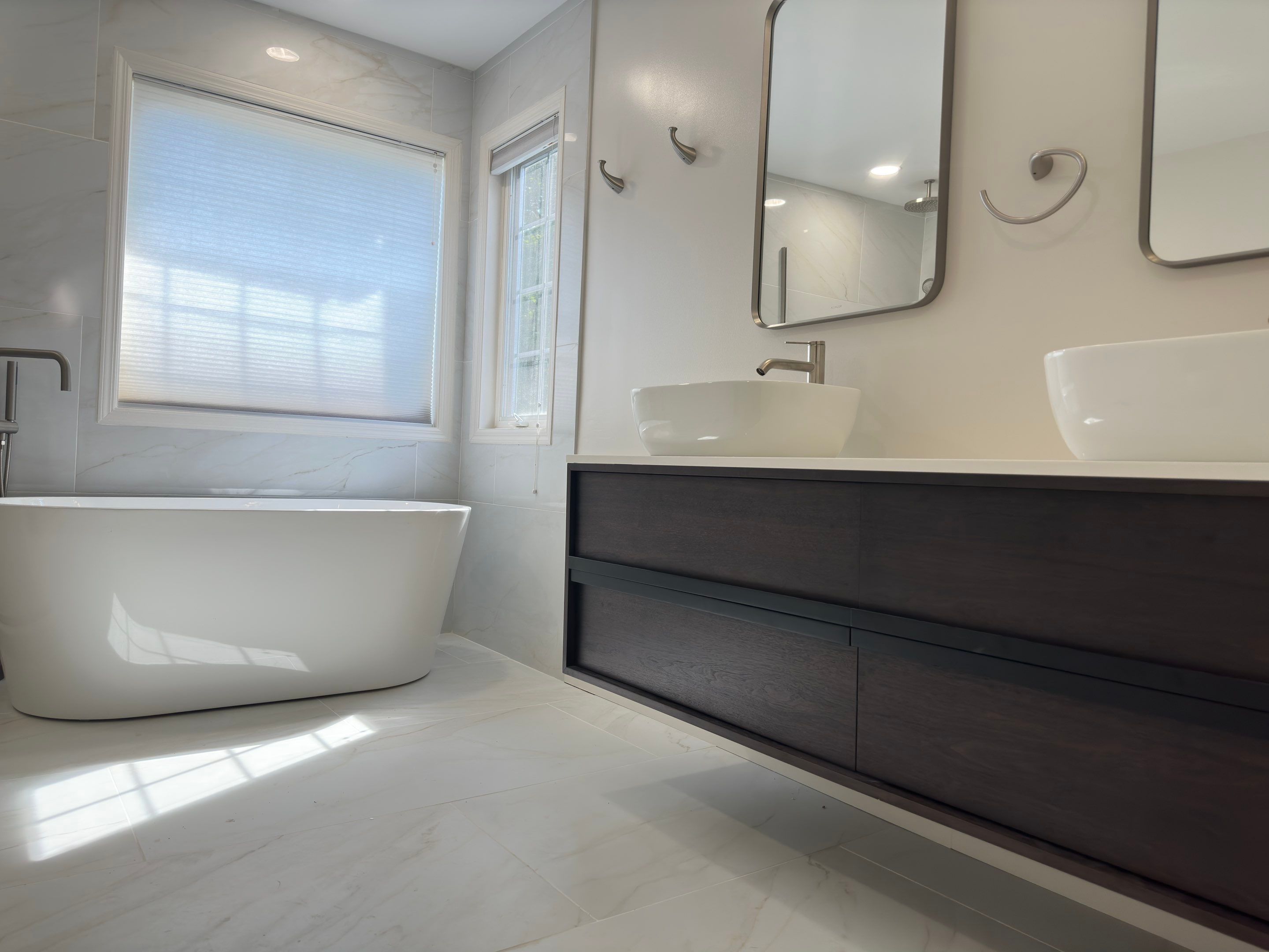 Bathroom Remodel using Tile by Home Concepts Construction