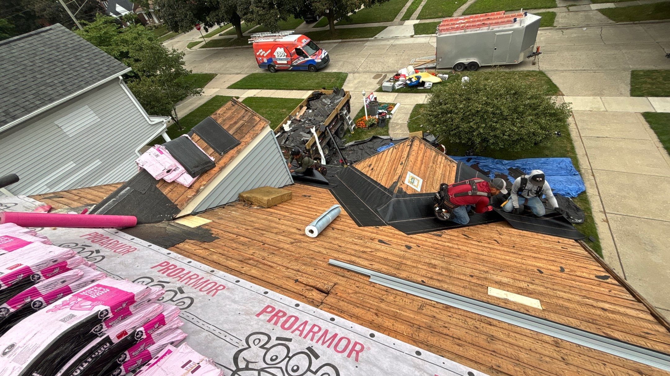Roof Replacement using Owens Corning Slatestone Gray by 180 Contractors
