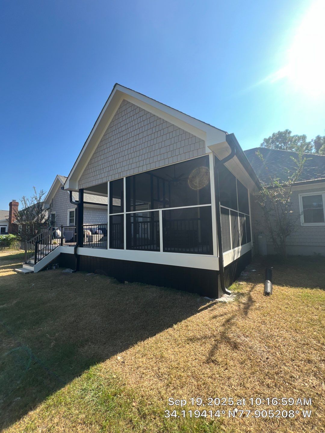 Back Porch Addition in Beau Rivage  by RGR Construction and Roofing, LLC