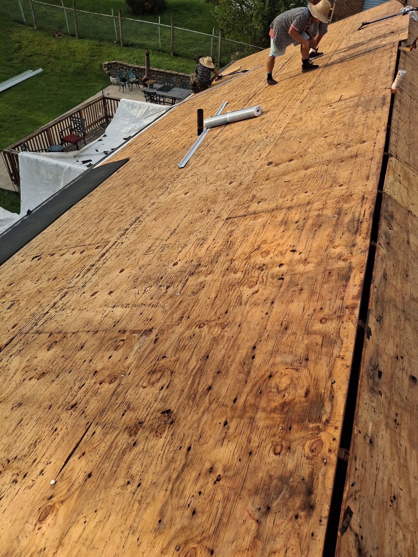 Residential Roofing Installation using GAF Timberline HDZ Oyster Grey by Rainstoppers Roofing