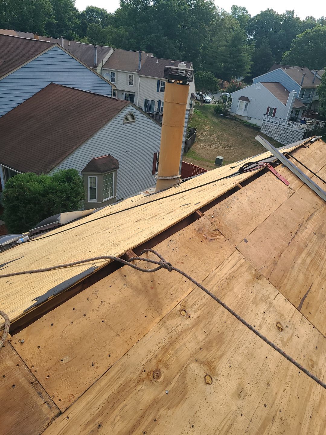 Montclair: Roof Installation with CertainTeed Landmark Designer Shingles in Burnt Sienna by RM Banning, Inc.
