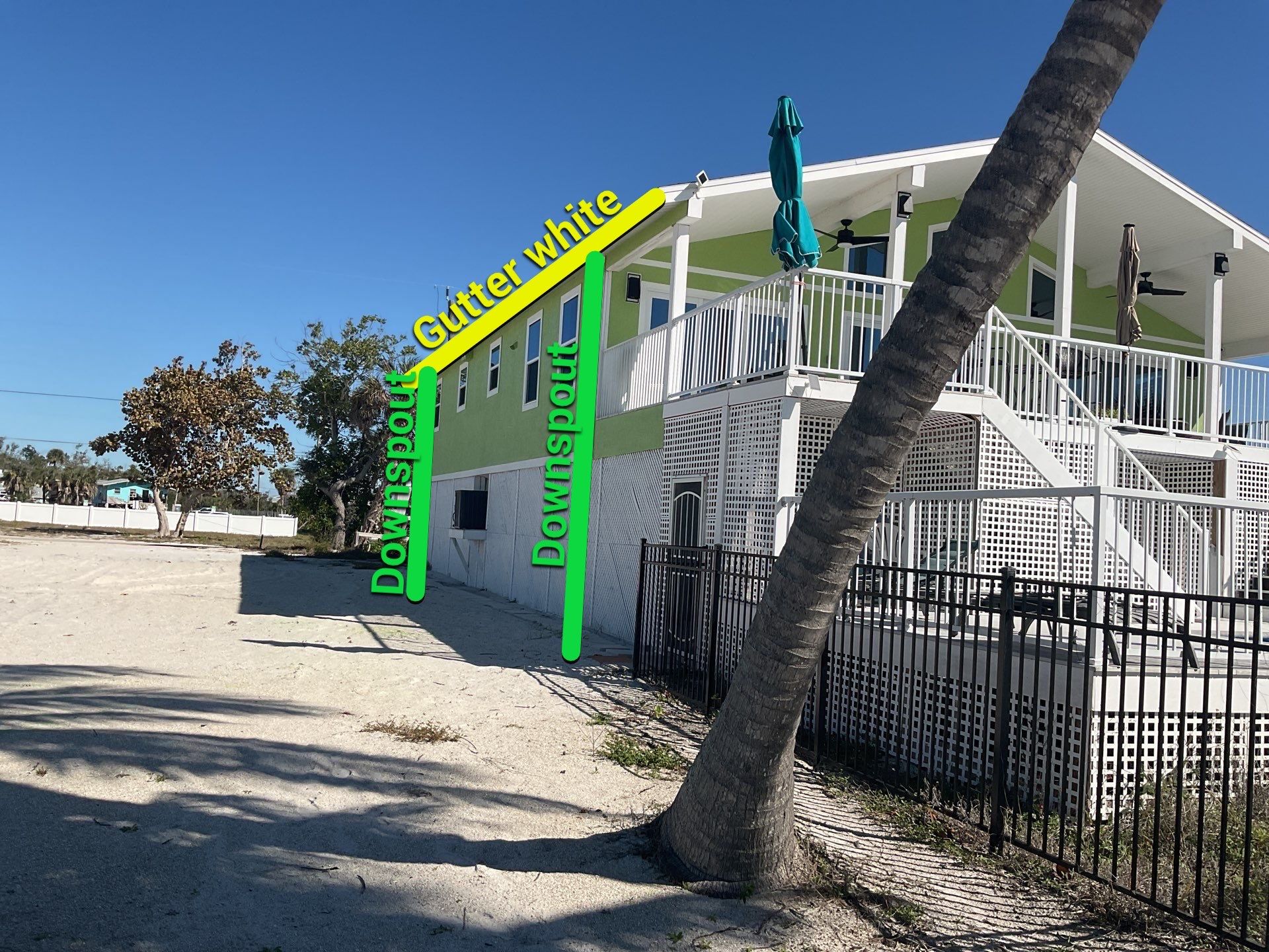 Splash Guard System Installed in Fort Myers FL by Gutter Professor by Gutter Professors