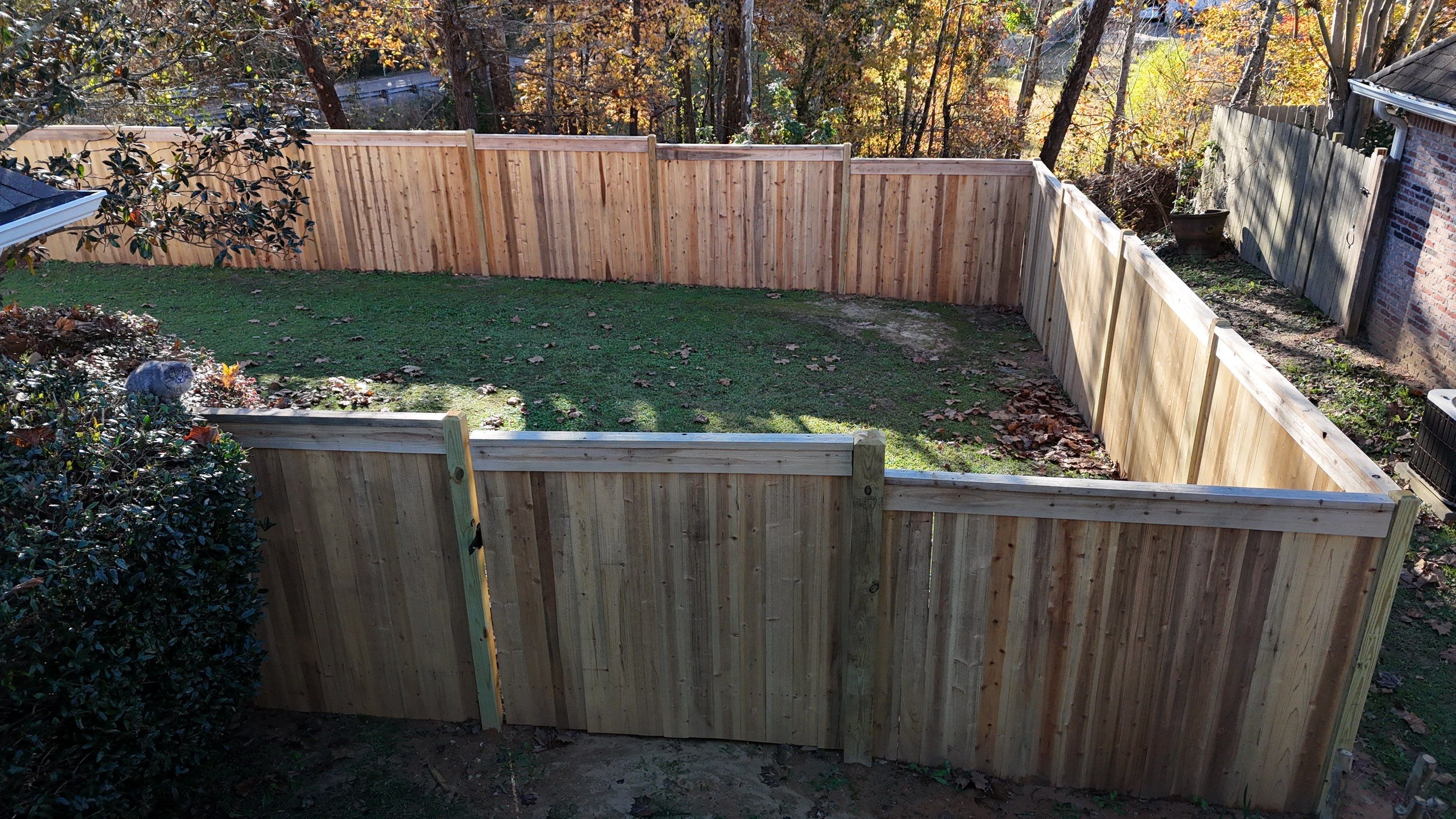 6' Cedar Good Neighbor Fence with 4x4 Posts by Roberson Construction LLC