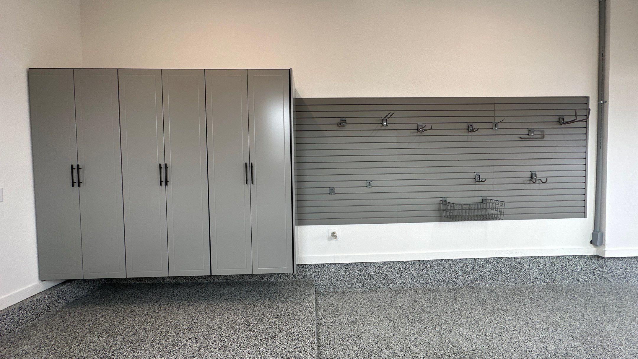 Mike & Pam transformed their garage with a Banner Garage Floor and Cabinets by Banner Garage