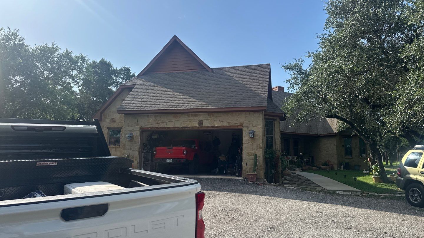 Residential Roof Replacement using GAF - HDZ - Hunter Green by Action Exteriors Austin