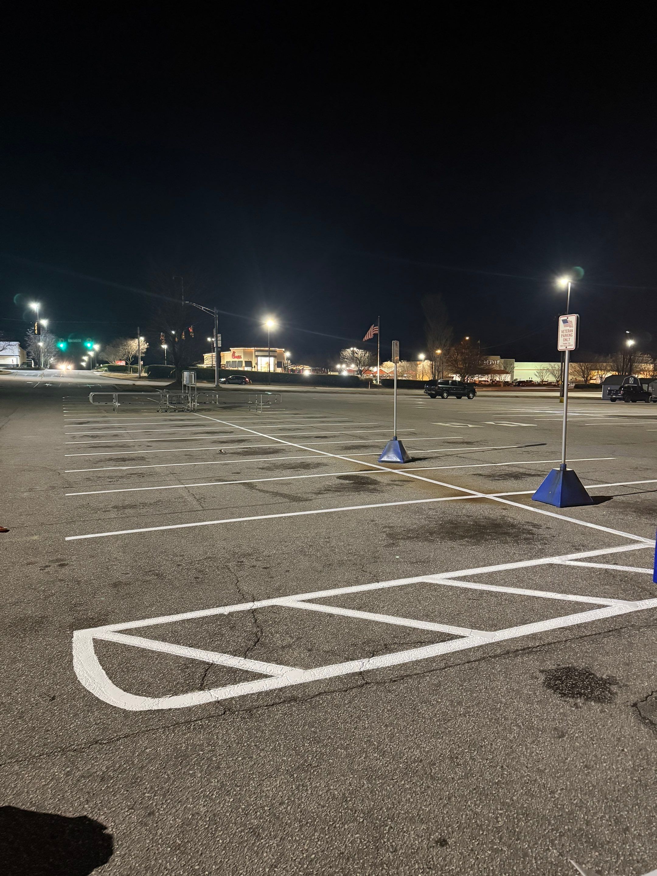 Parking Lot Re-stripe for Lowes by Spade Construction