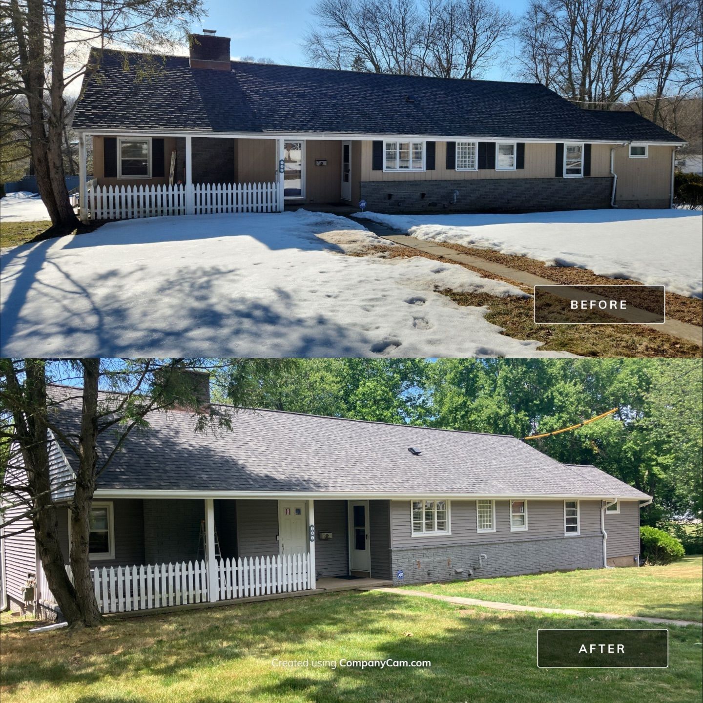 Siding Renovation with Cert Monogram D/4 x 12'6" Clapboard, Driftwood Blend by DiGiorgi Roofing and Siding Inc