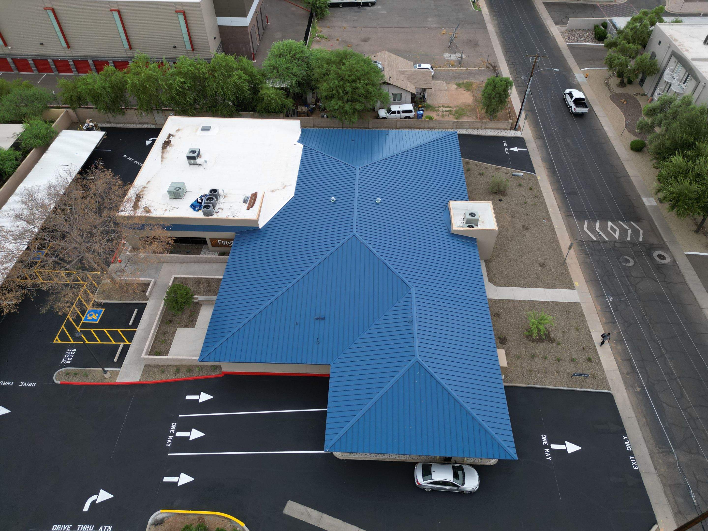 Regal Blue Standing Seam by Reimagine Roofing