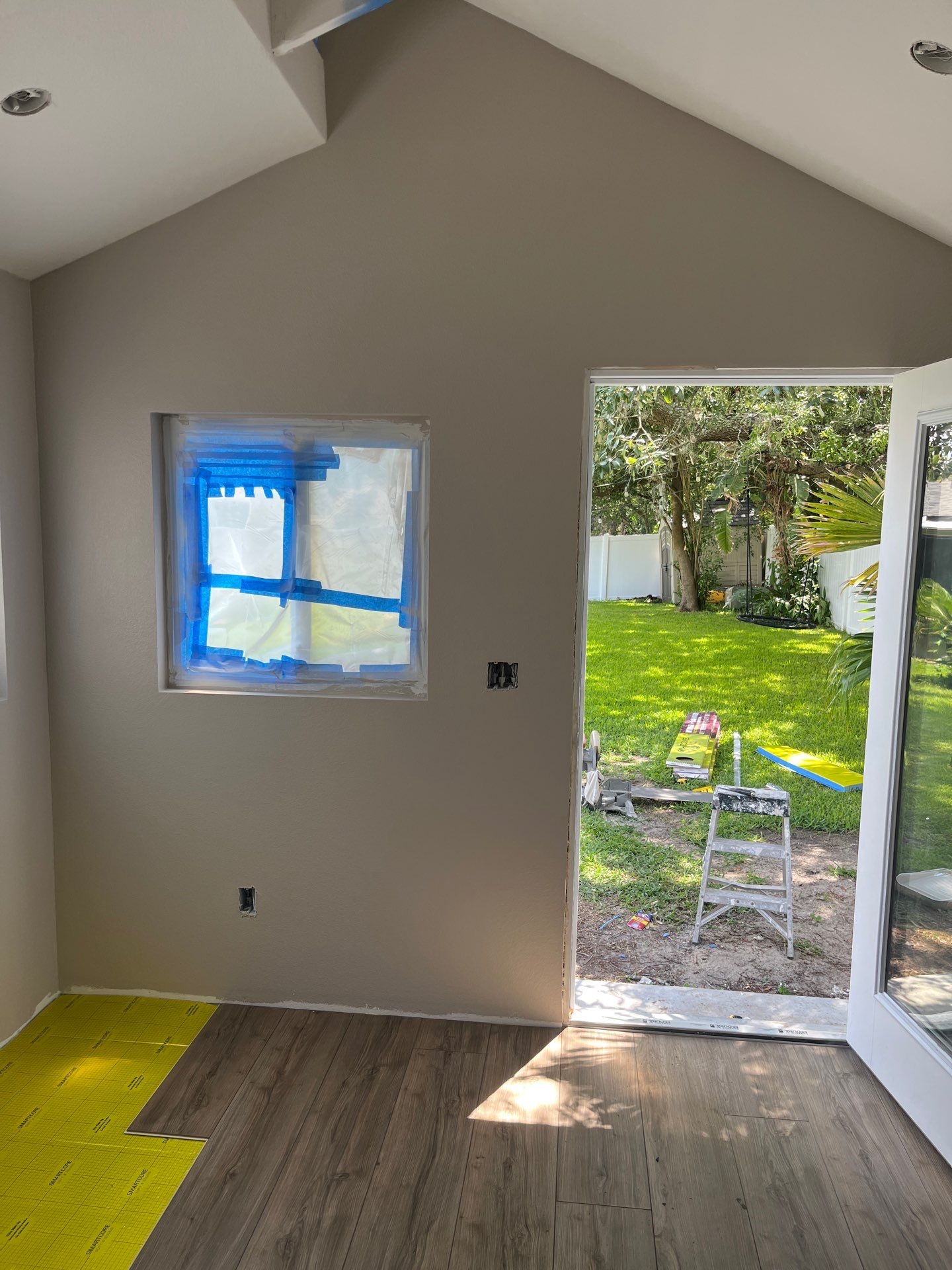 Outdoor Office Shed Interior Remodel in Longwood: From Drywall to Paint by HandyMangum