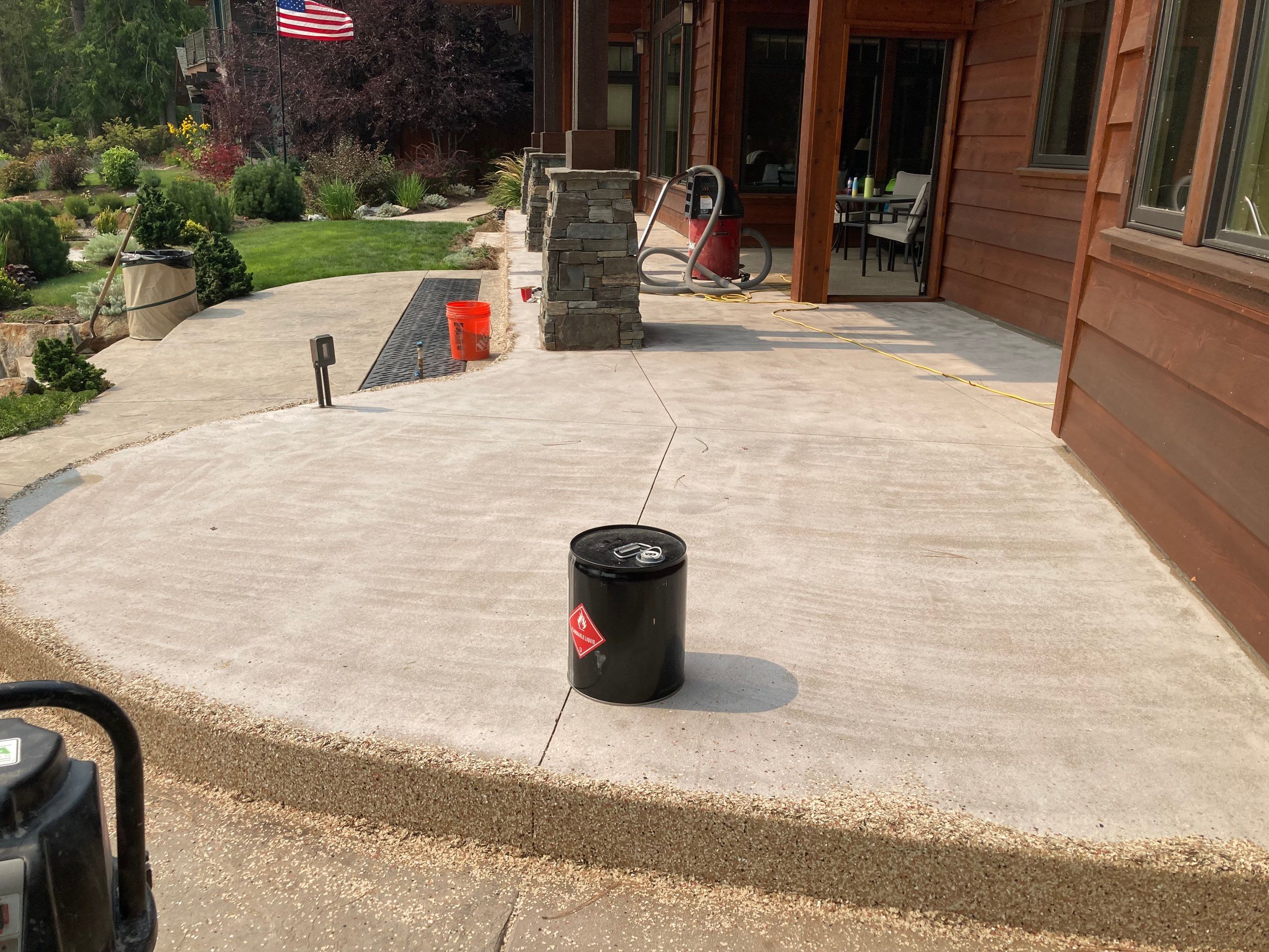 Patio and Walkway using Pecan and the Penntek Evolution Flooring System by Croc Coatings, LLC