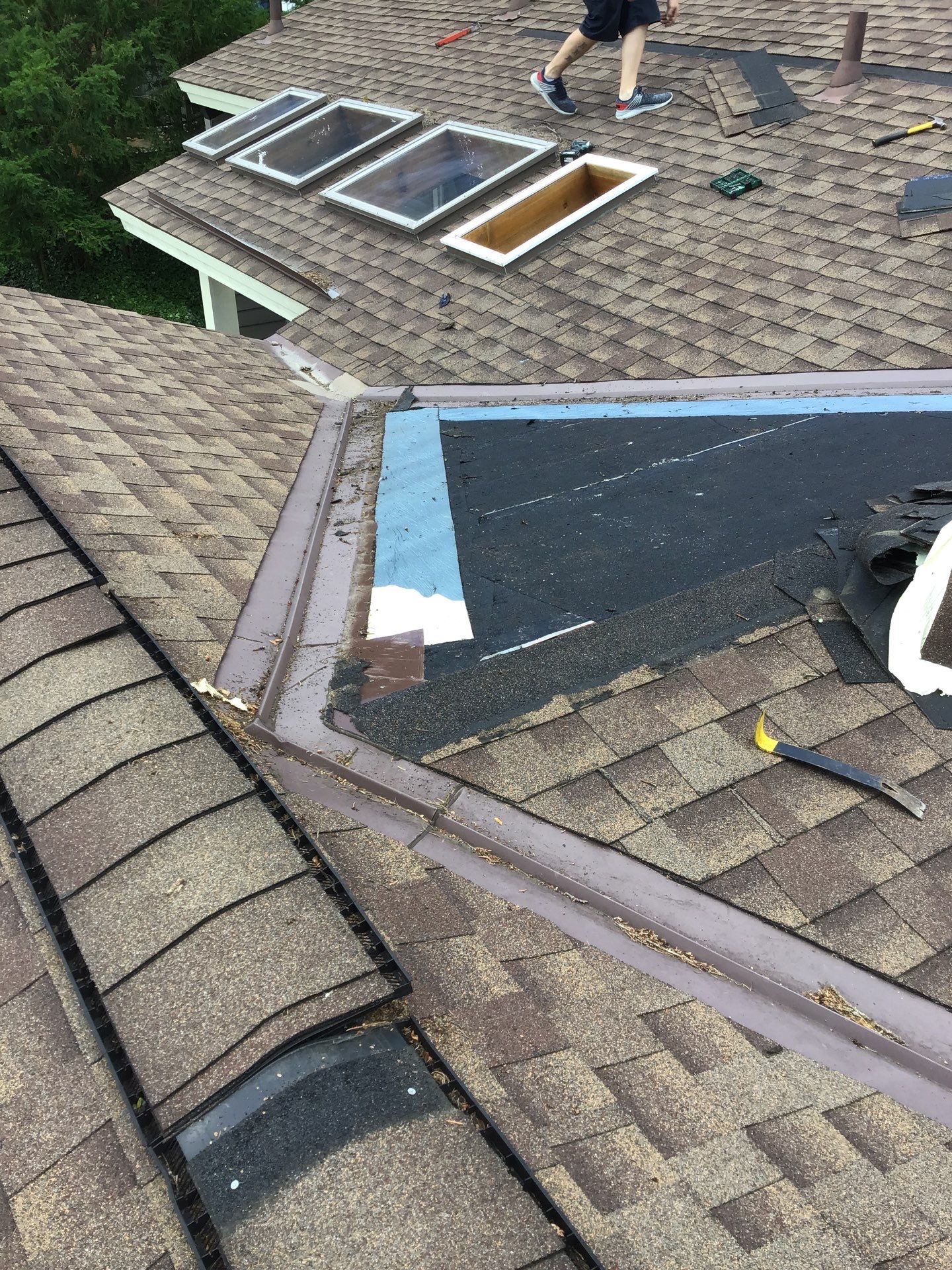 Velux Skylights, GAF Roofing, Front Porch Overhang by Northwest Construction
