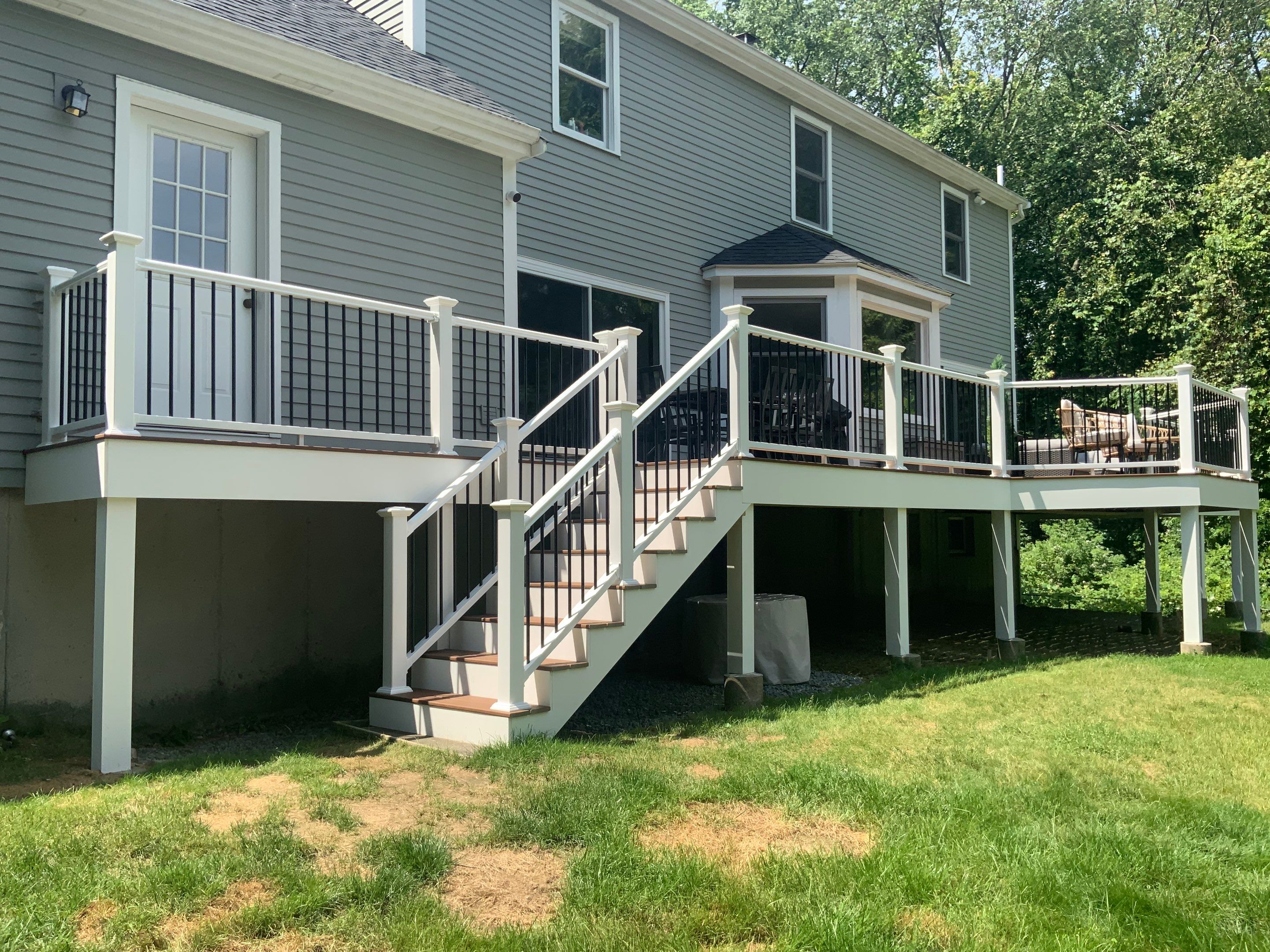 Deck refacing project in Framingham, MA by UBrothers Construction