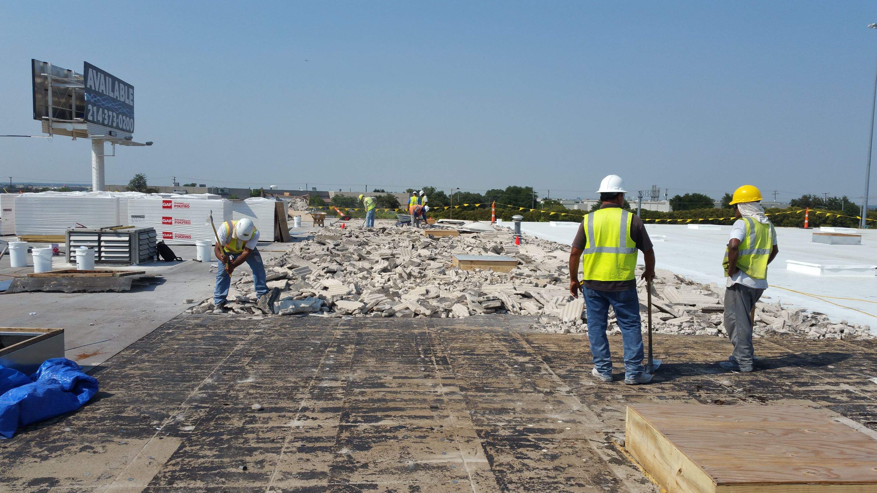Massive Storm Damage Project - Factory in Arlington by First United Roofing & Construction