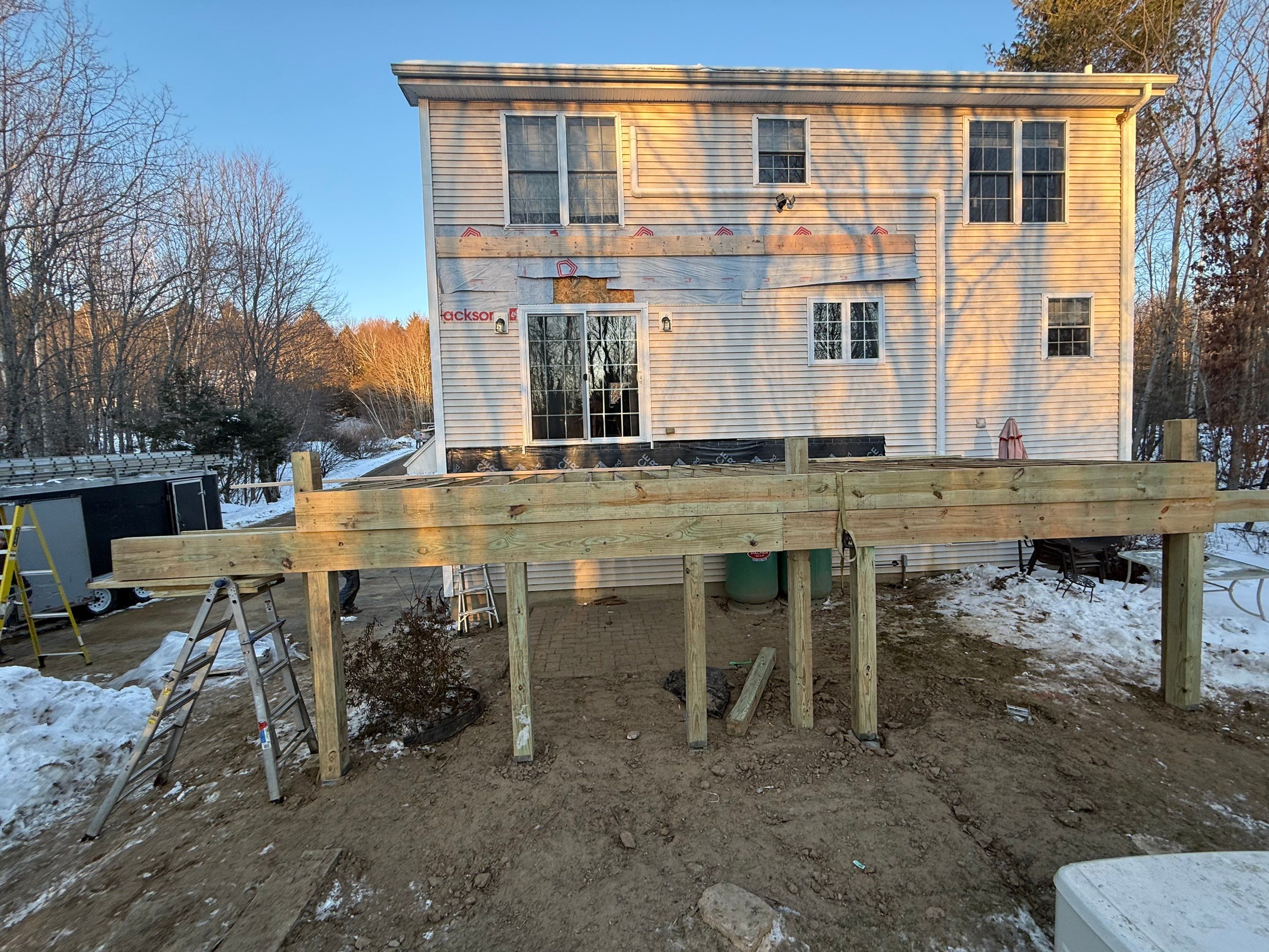 Nottingham Deck Demo - Three Season Build by Tall pine roofing