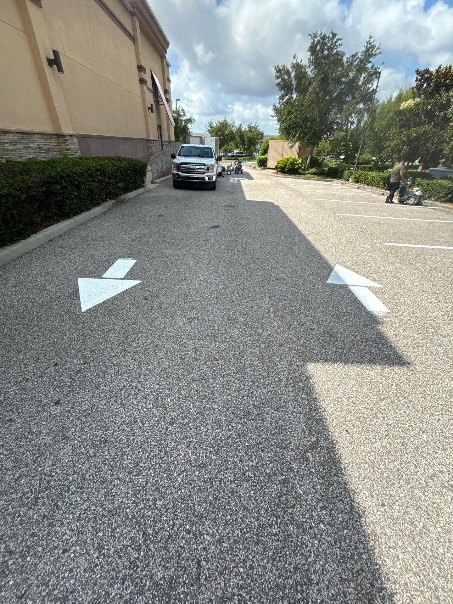 Line Striping at ABC Fine Wine & Spirits - Clermont by Everline Coatings & Services - Southwest FL