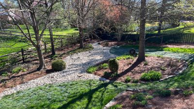 Gravel Creek Bed Installation and Paver Overlay Repair