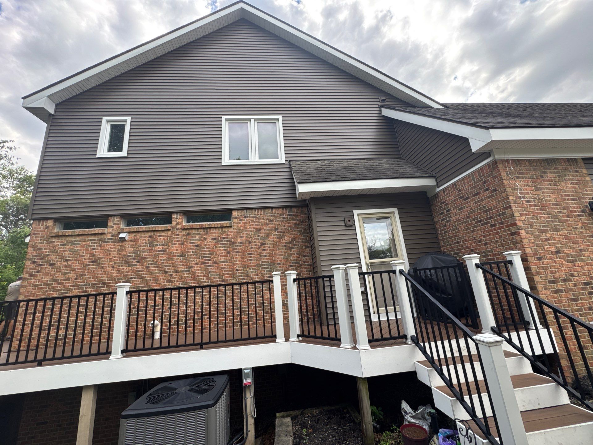 Siding Replacement using Alside Odyssey D4" Flagship Brown by 180 Contractors