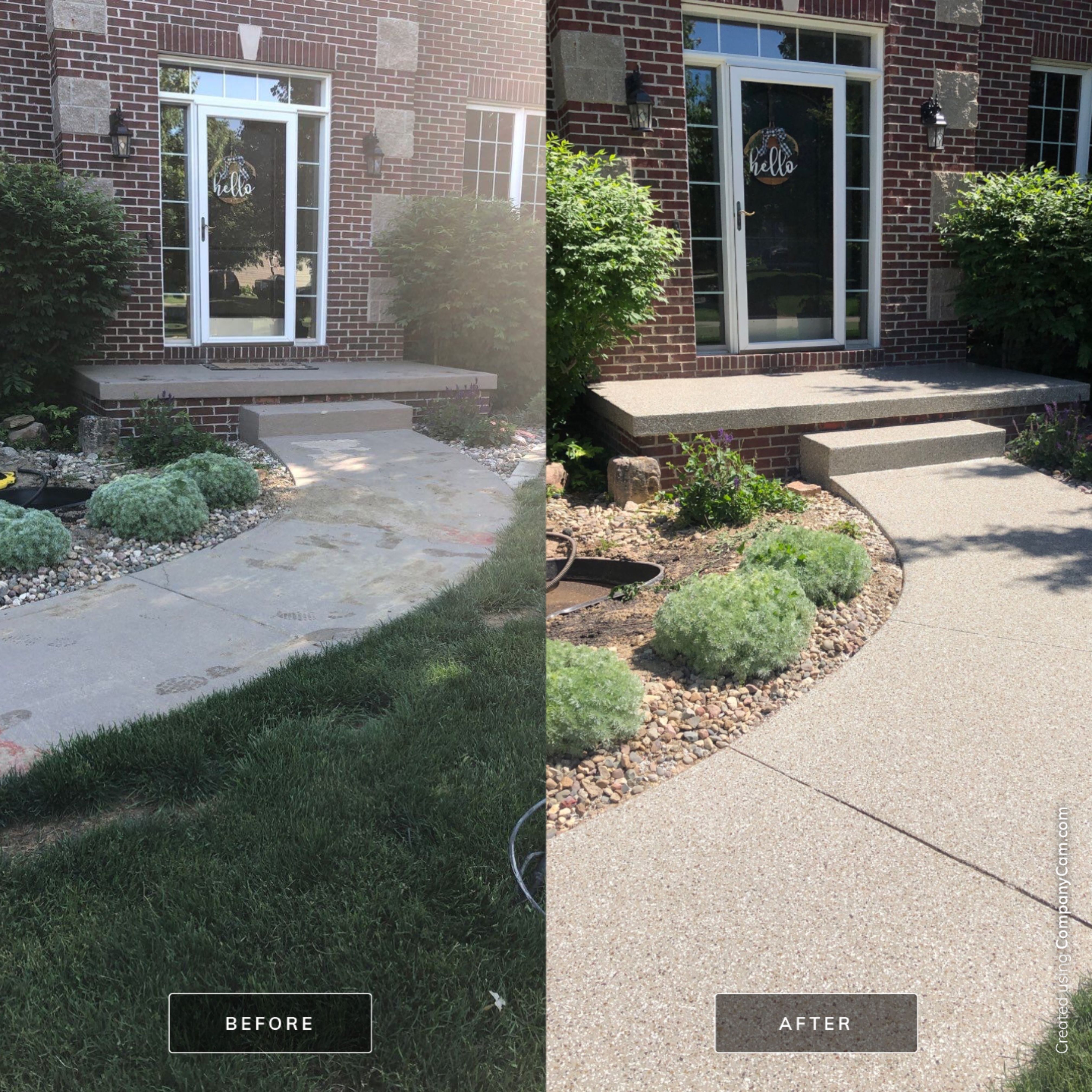 From Dirty to Welcoming by Revival Concrete Coatings, LLC