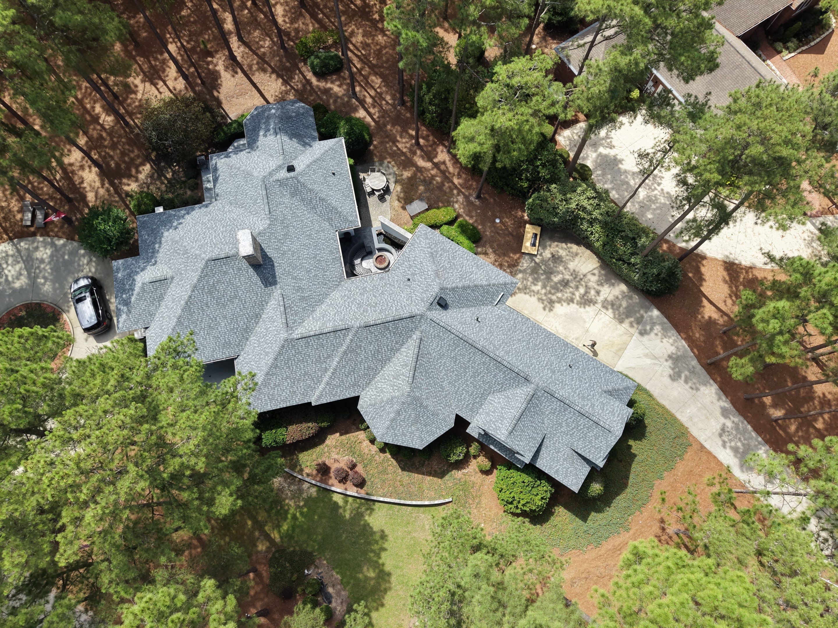 Multi-Gabled Roof Replacement with Landmark PRO Shingles in Pinehurst by Prepare The Way Roofing