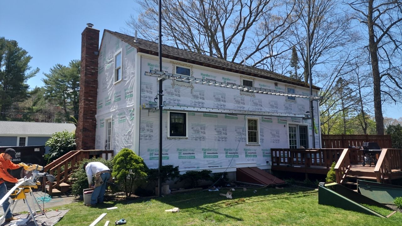 Siding Installation using James Hardie by UBrothers Construction