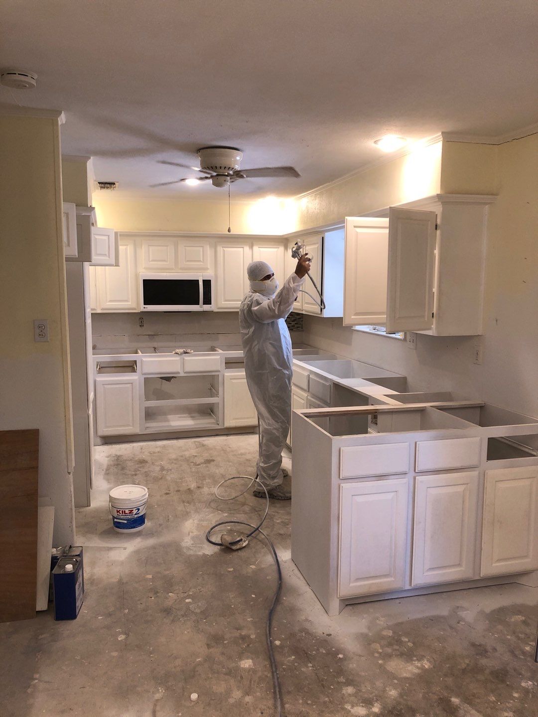 Home Remodel after Huge Water Damage by L&T General Contractors and Restoration INC