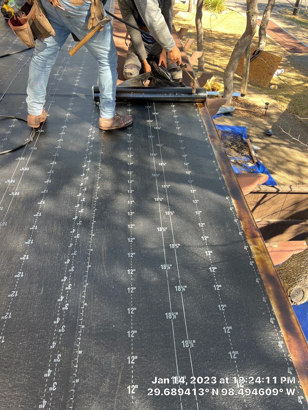 Residential Flat Roof Replacement using Mulehide Modified Bitumen Roofing by Premier Roofing and Contracting