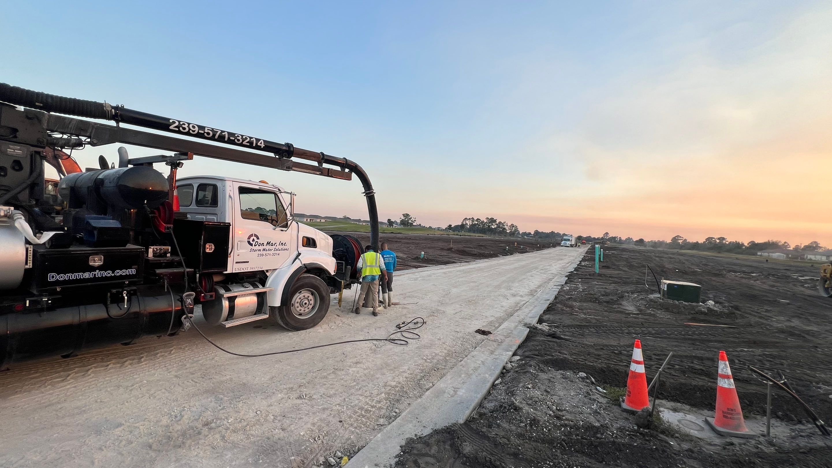 New Construction Sewer System and Stormwater System Cleaning by Don Mar, Inc. Storm Water Solutions