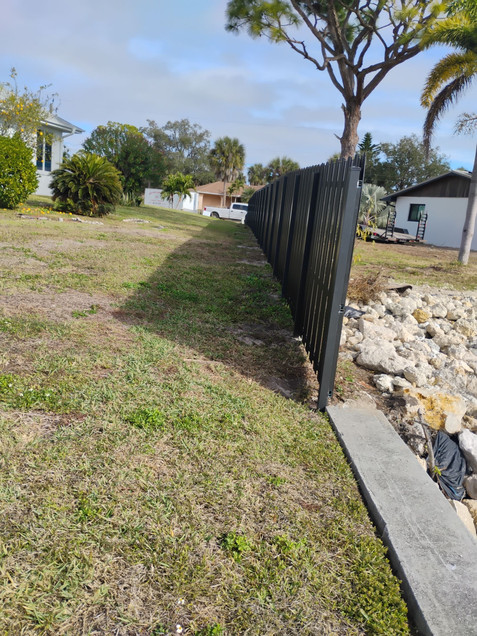 Bronze Metal Privacy Fence in Port Charlotte by True Fence LLC