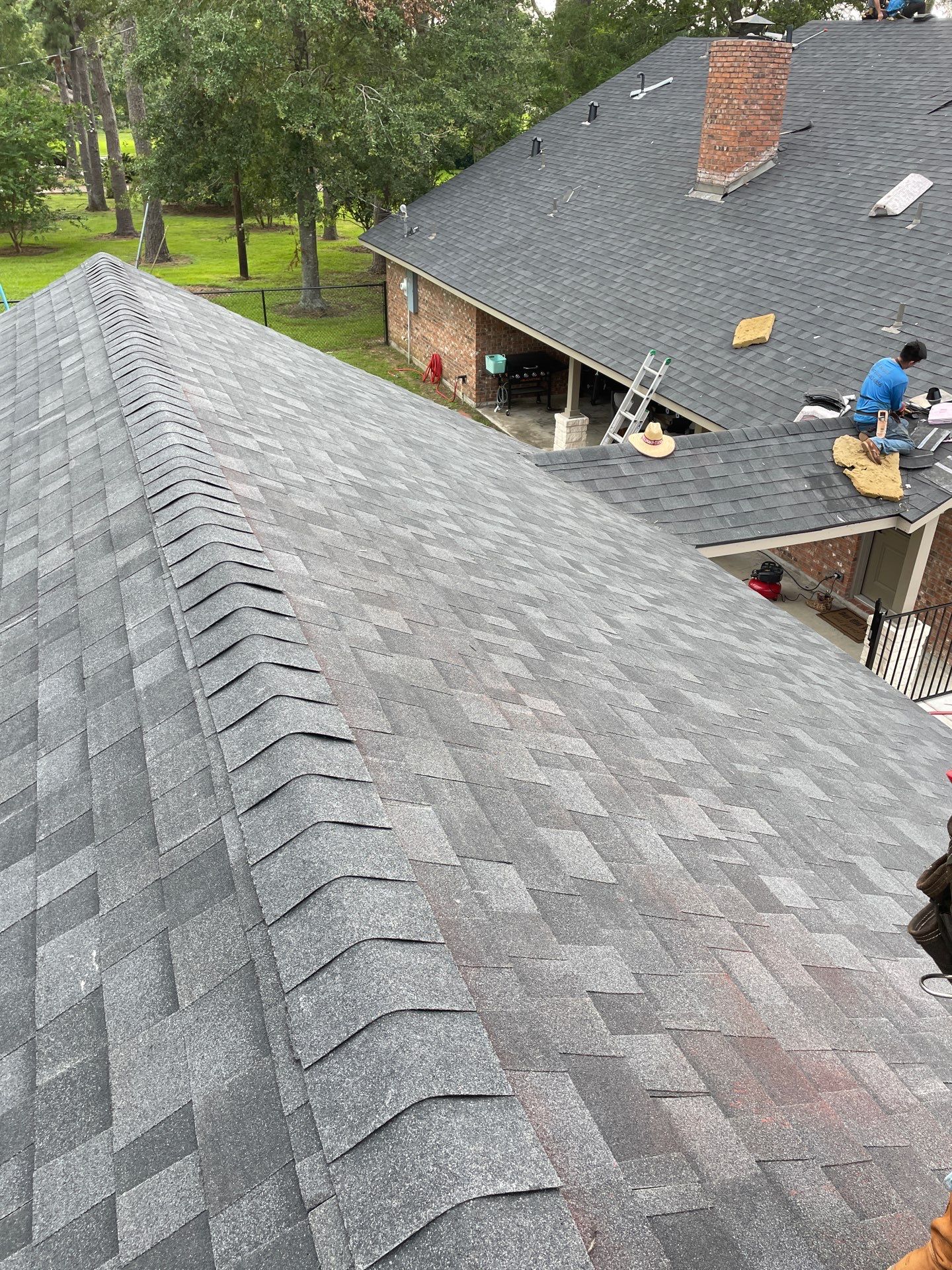 Residential Roofing Installation using Owen's Corning Duration (Lifetime) Shingles by Roof Repair Company