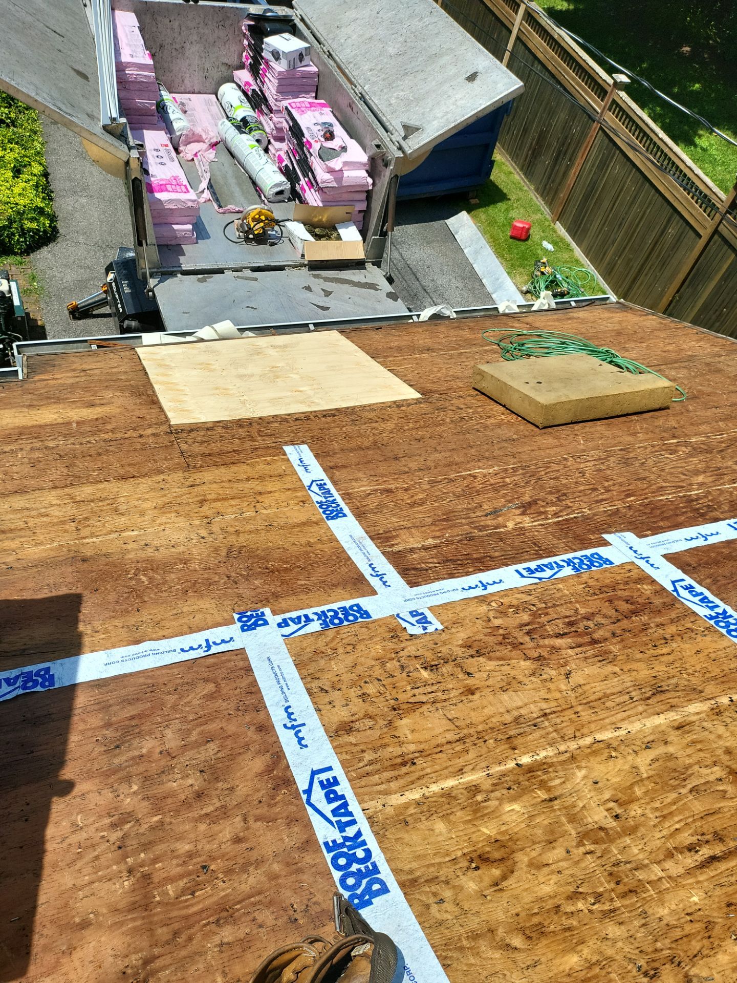 Residential Roofing Installation using Owens Corning TruDefinition Duration AR - Estate Gray by A Plus Exterior