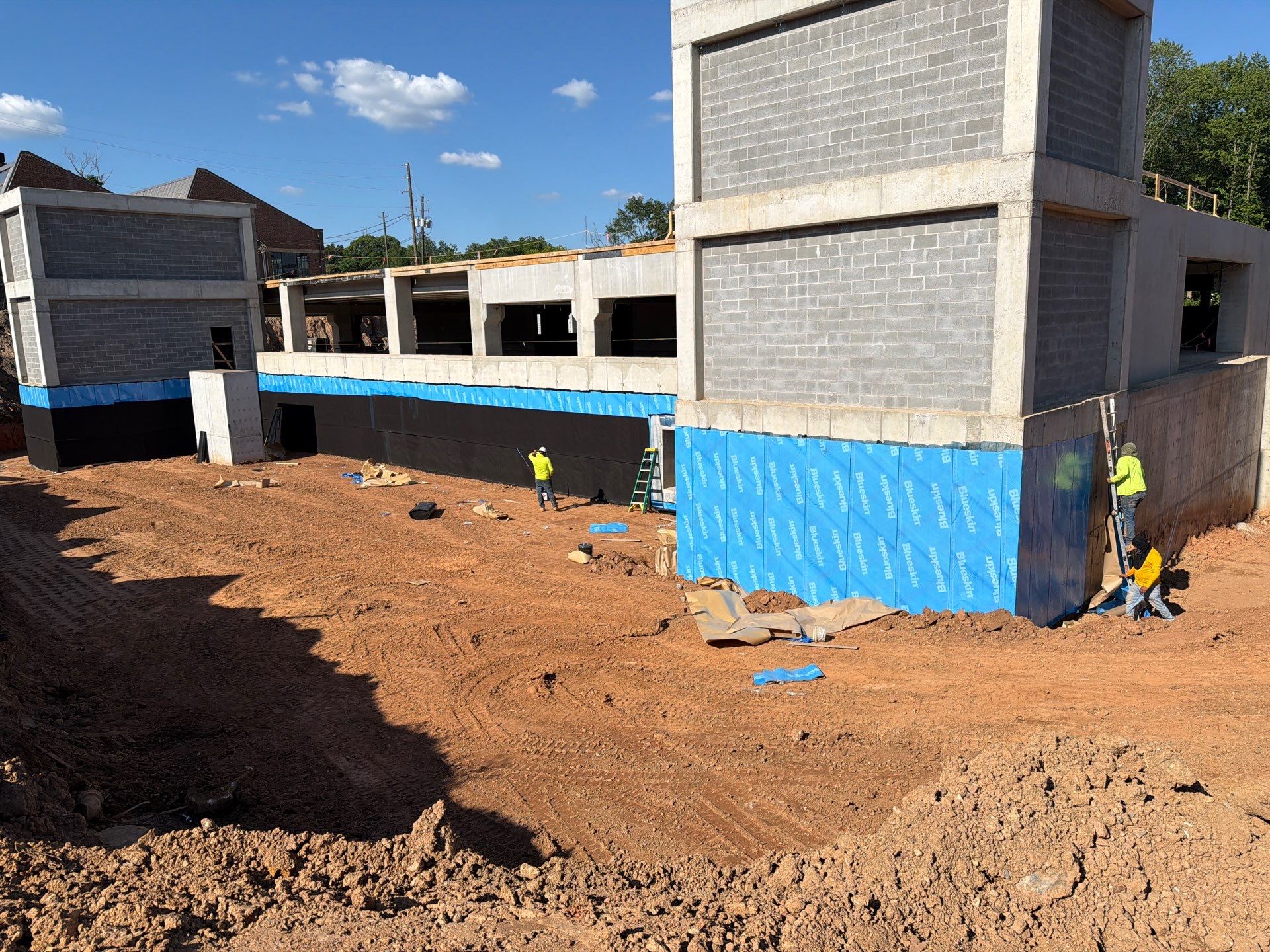 Pratt-Pullman Yard — Below-Grade Waterproofing on a New Parking Garage (Atlanta, GA) by Performance Waterproofing LLC