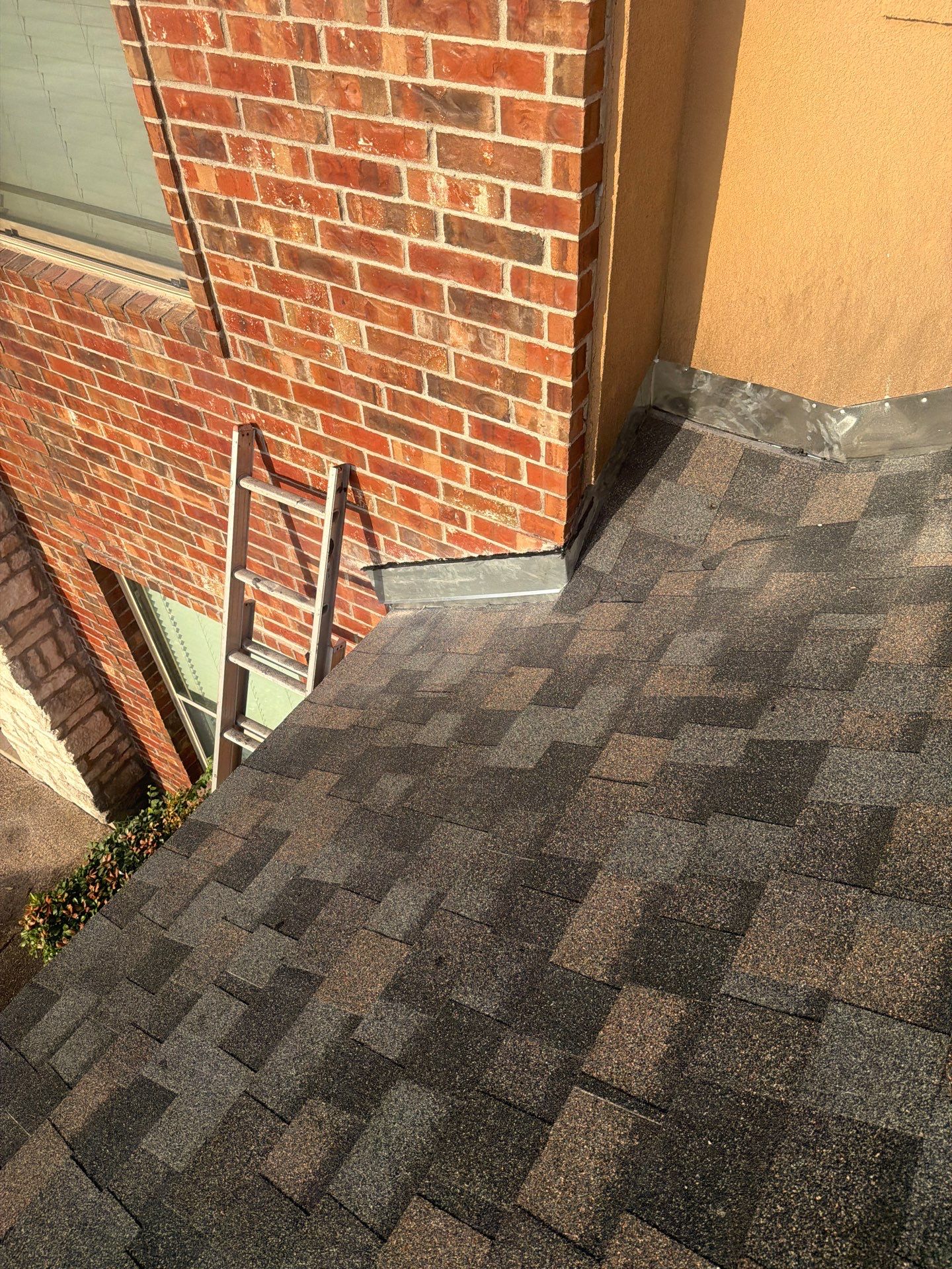 Flashing Stucco above the Roof by Bayfront Roofing and Construction