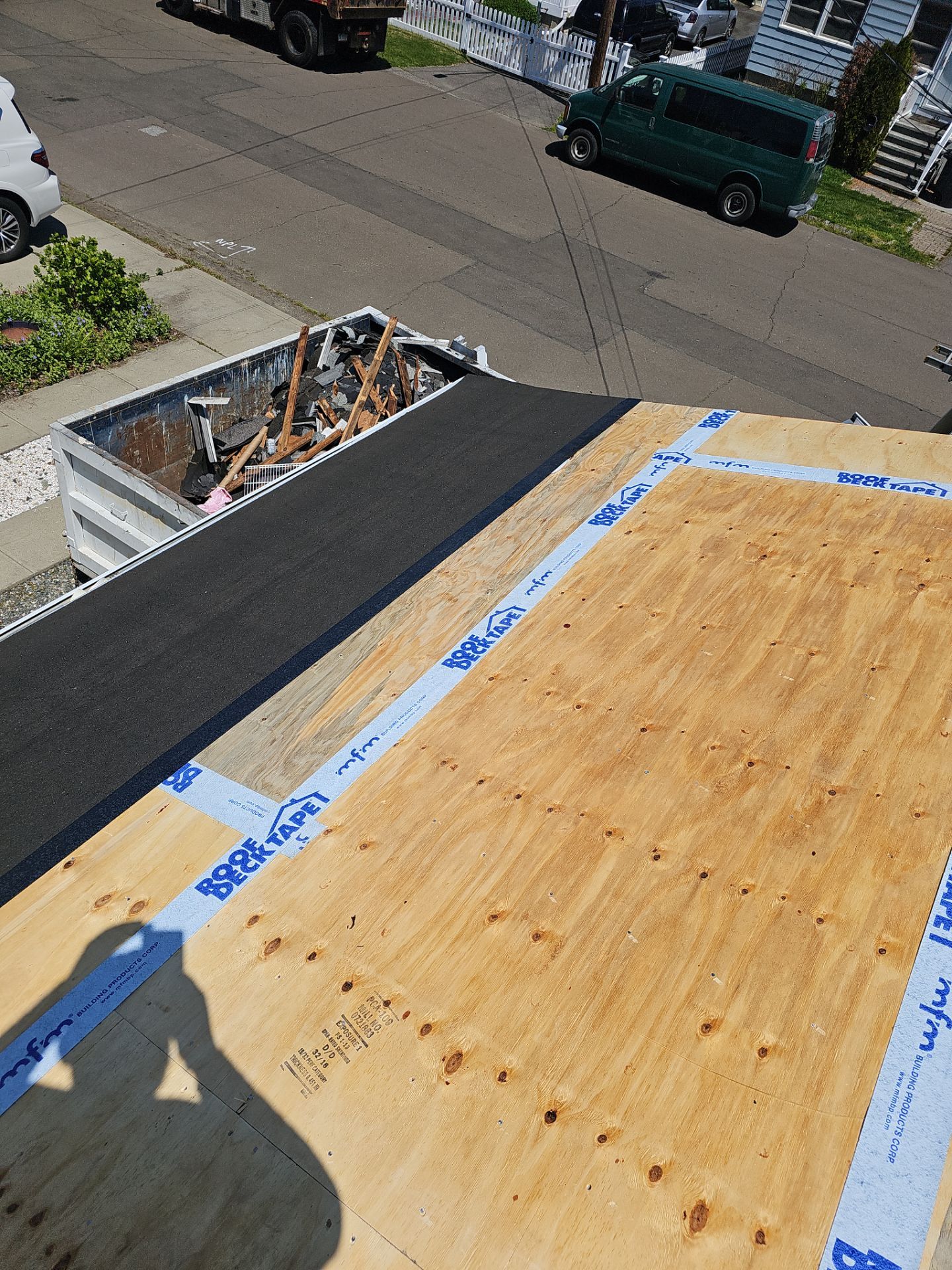 Residential Roofing Installation using Owens Corning Duration Colonial Slate by A Plus Exterior