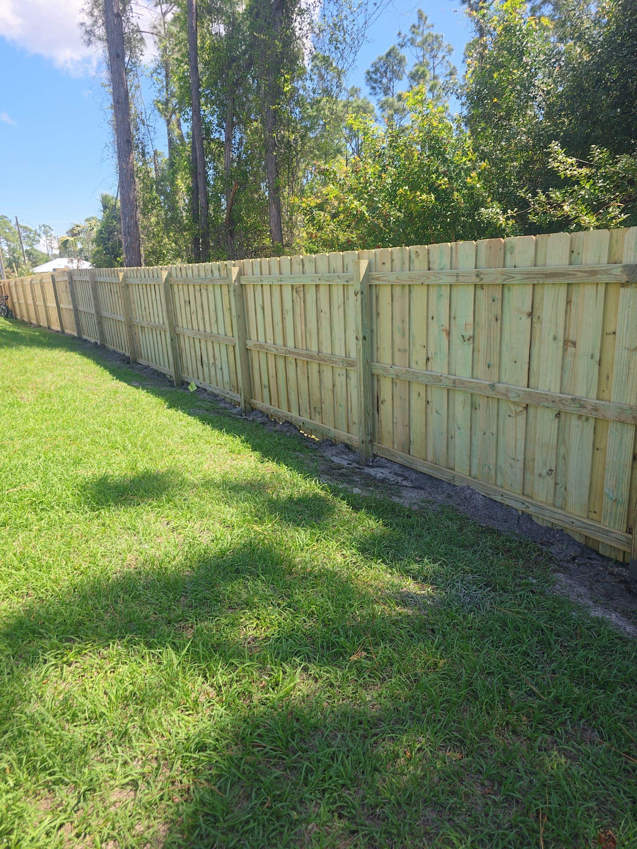 Wood Install in North Port by True Fence LLC