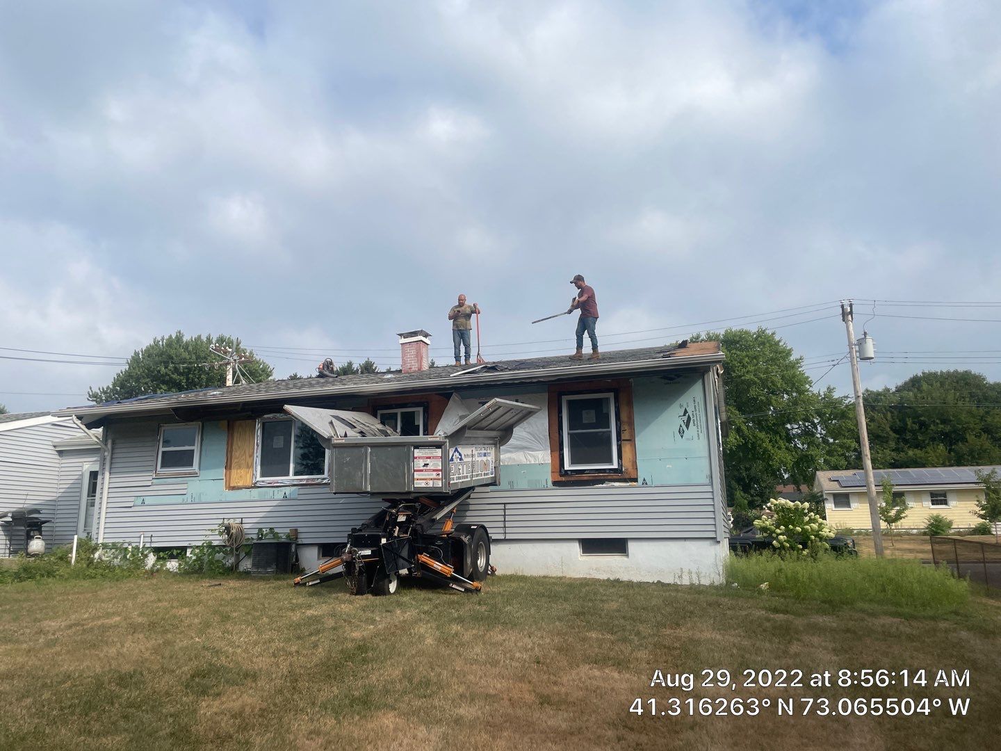 Fire Damage using Certainteed Mainsteet D4 and Owens corning quarry gray by A Plus Exterior