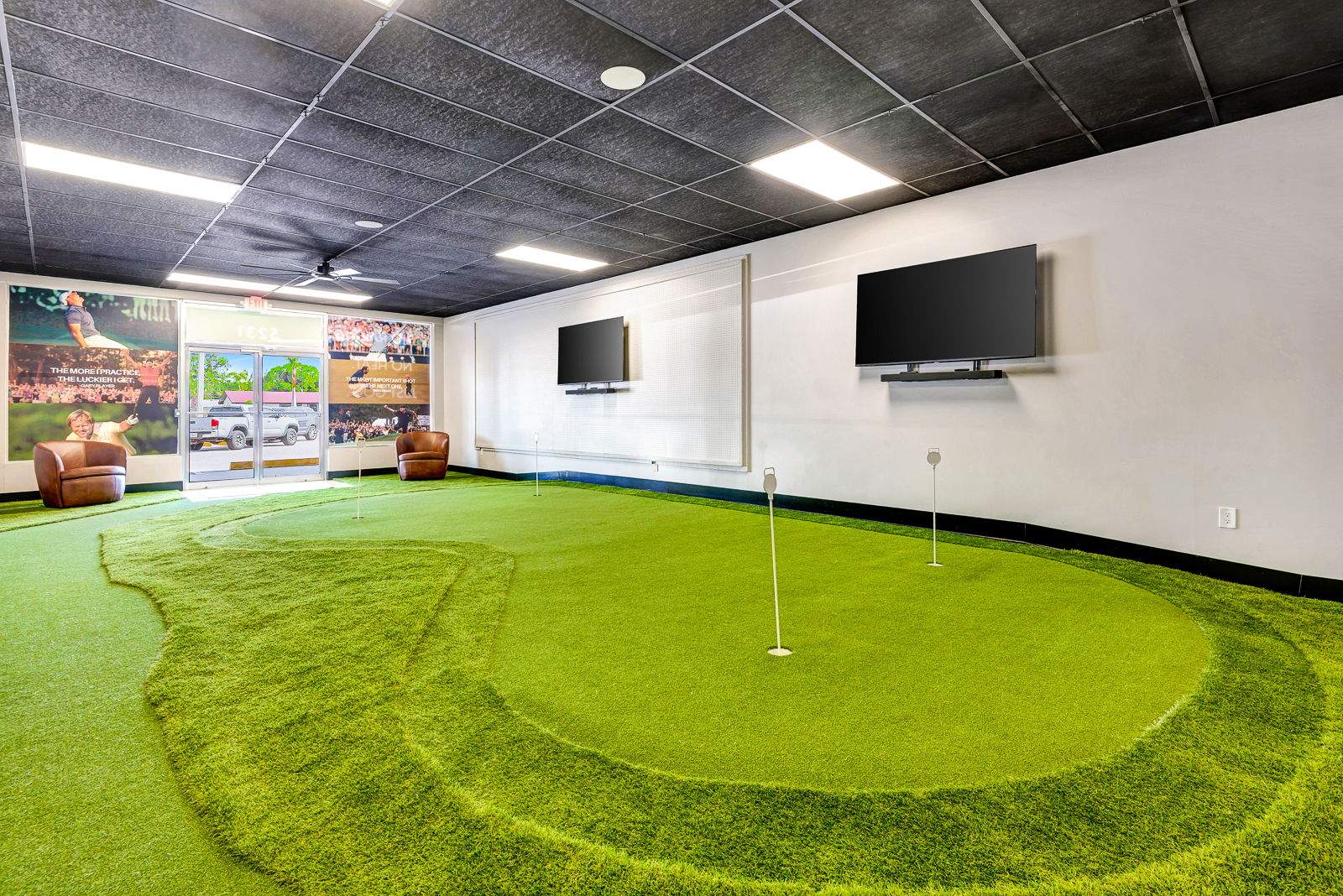 Commercial Indoor Golf Simulator Facility Buildout in Bradenton by Vertical General Contracting