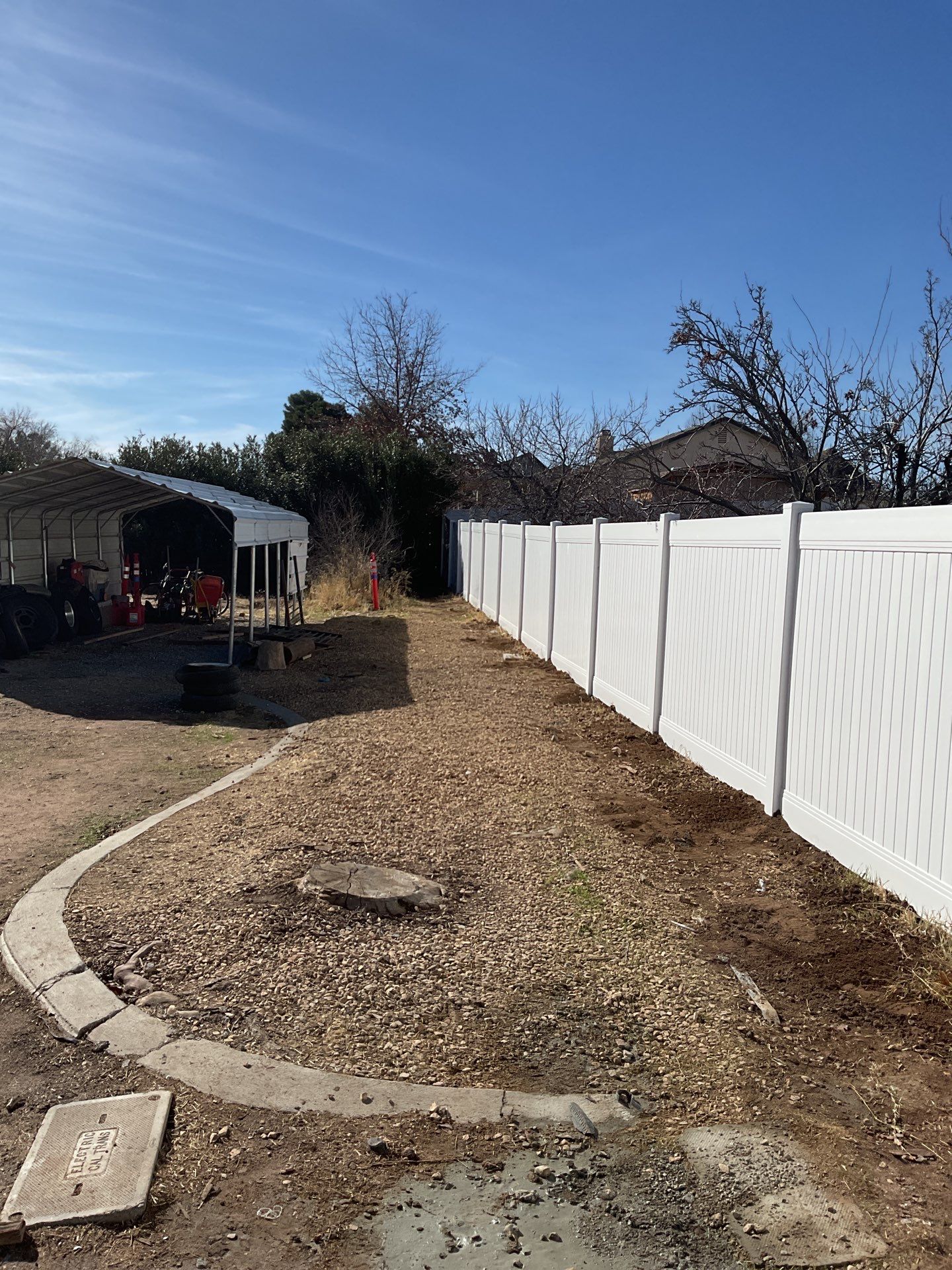 Fence Installation using Vinyl by Fence Guys Inc.