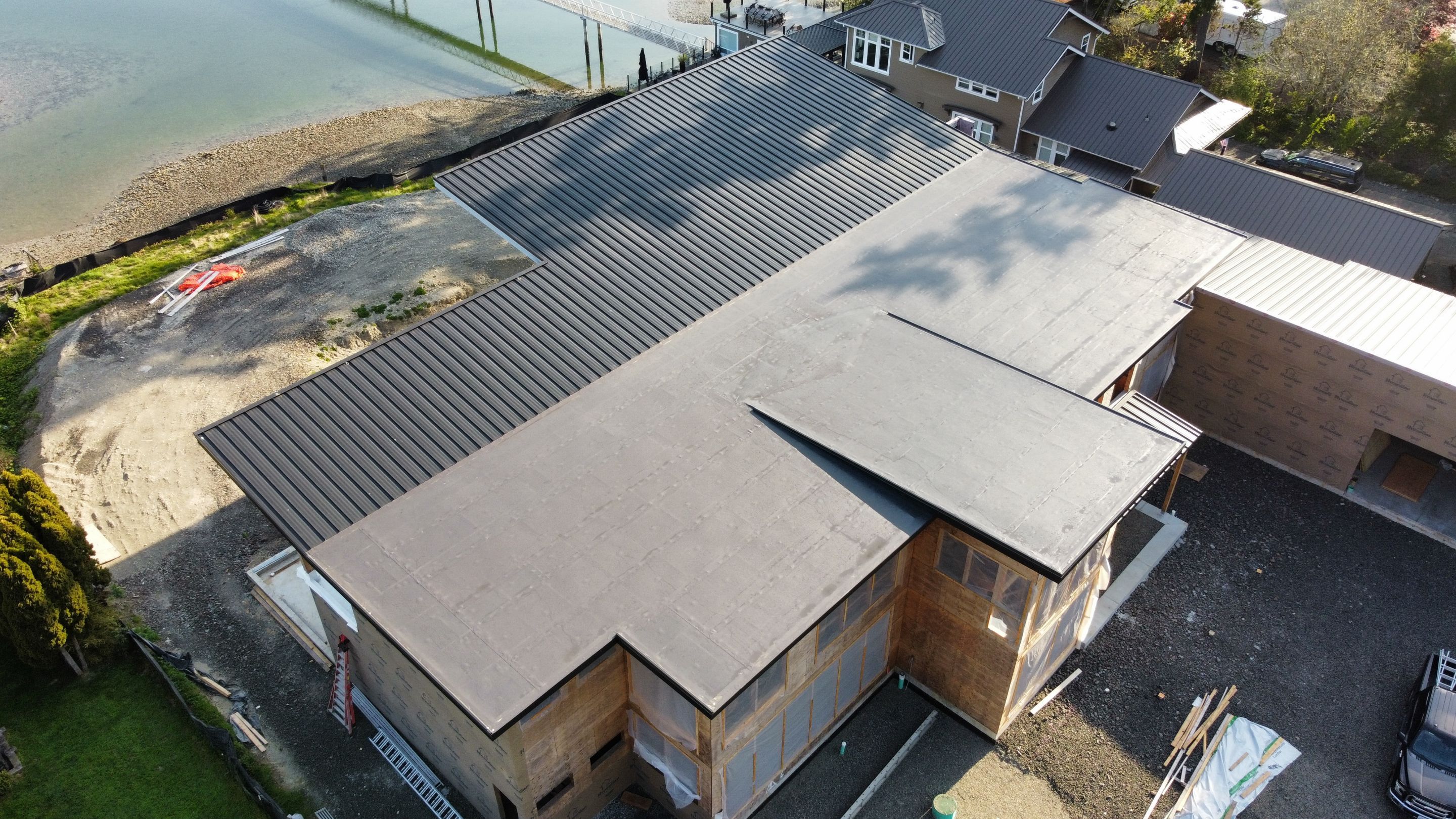 Metal Roof Project in Gig Harbor by Roof Smart