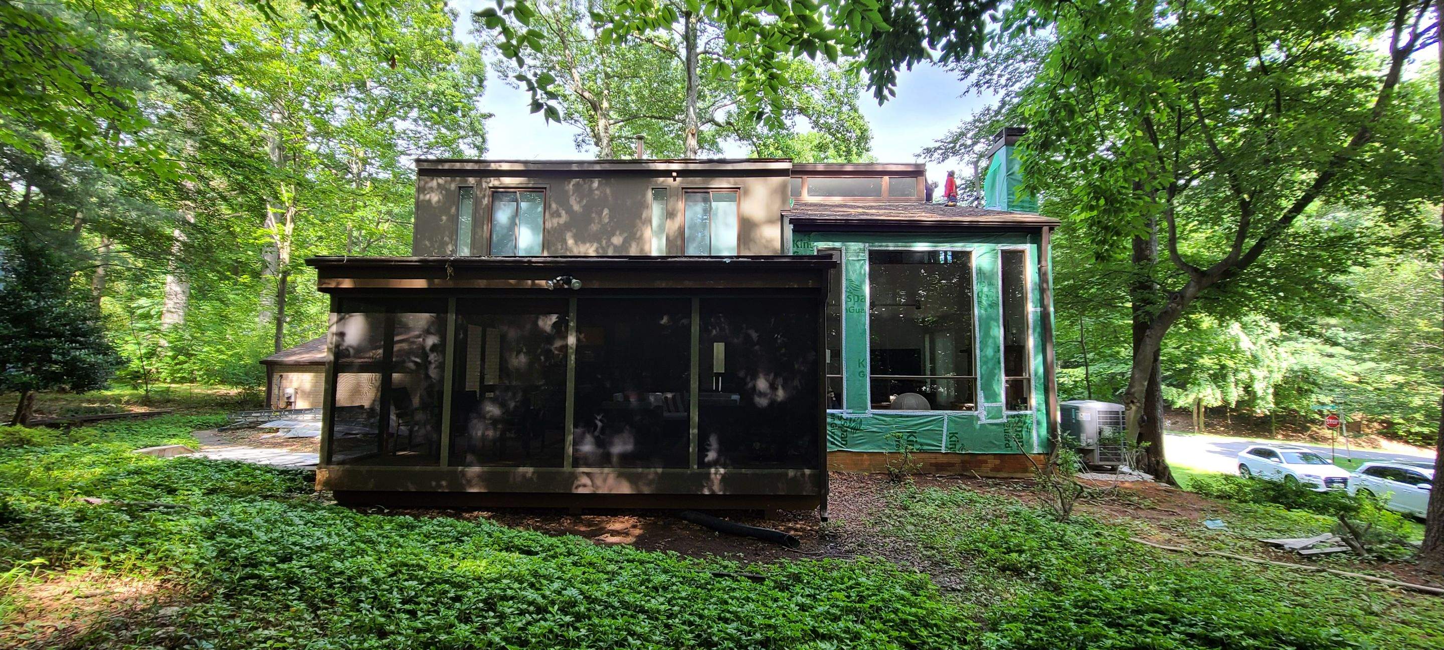 James Hardie Board and Batten Siding and ProVia entry door by Window Depot of Annapolis