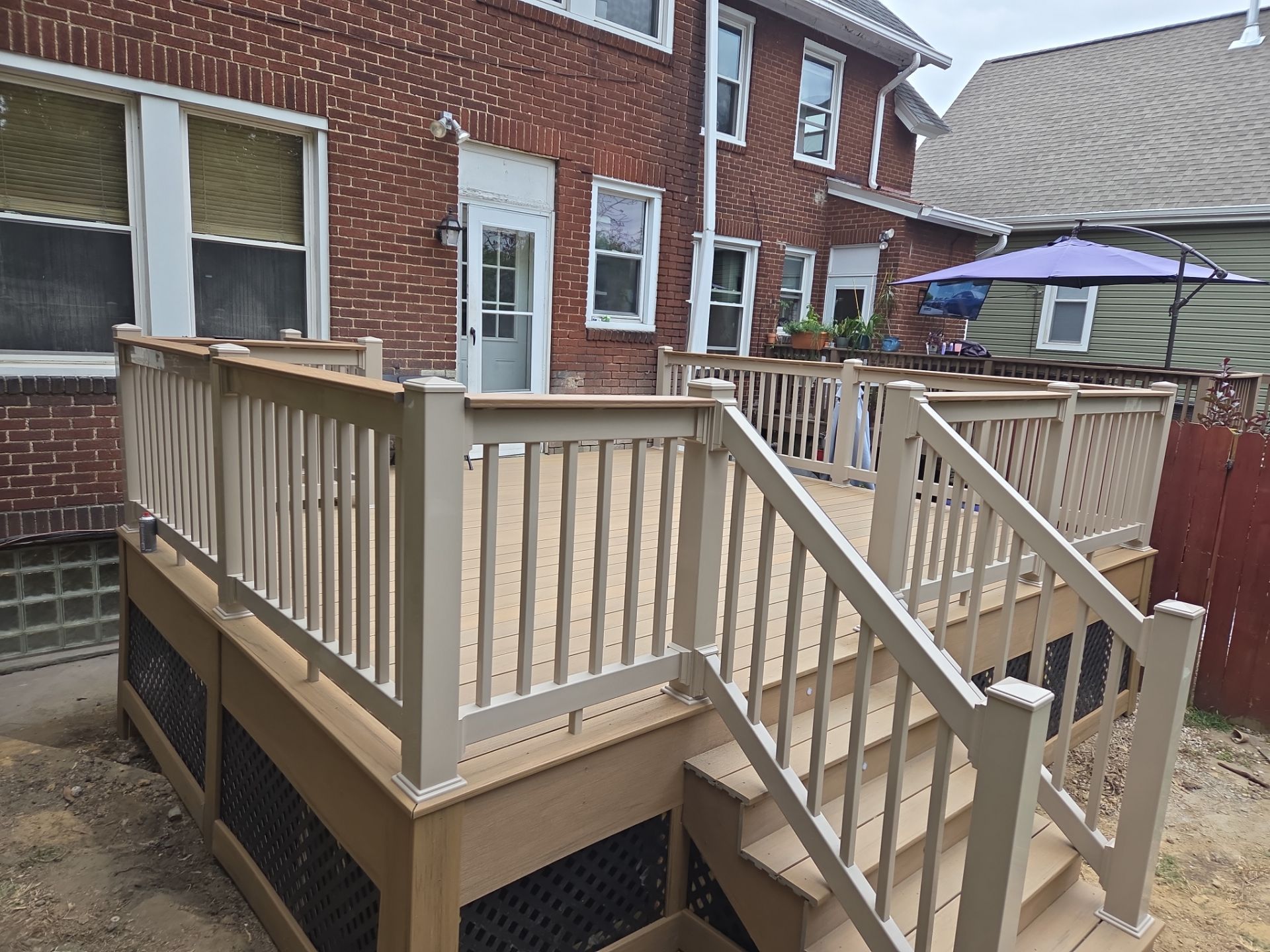 Deck build  by Cousins Roofing Siding & Decks