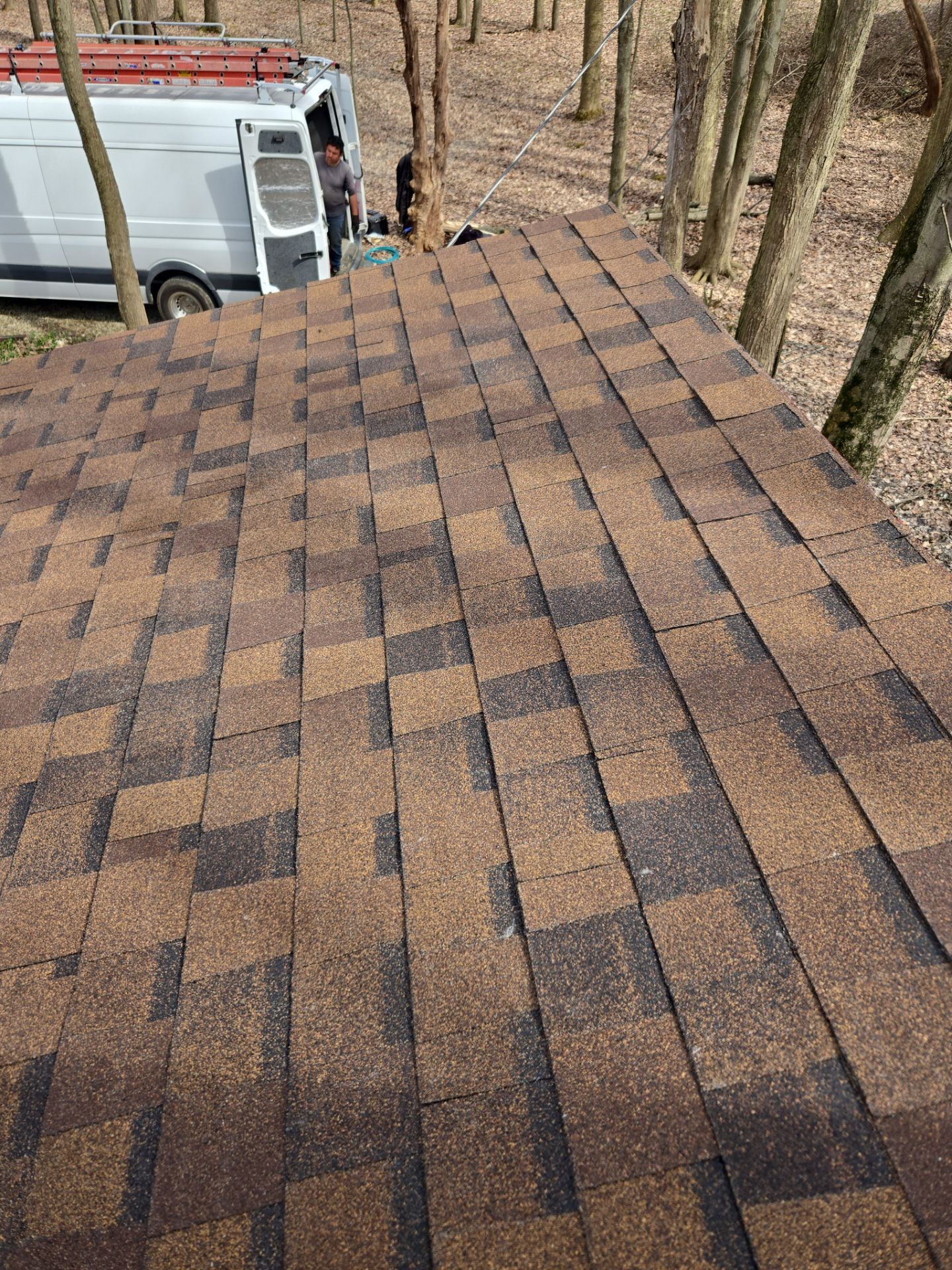 Atlas Pinnacle, Color, Burnt Hickory, Drip Edge, Color, Musket Brown by Eagle Eye Roofing