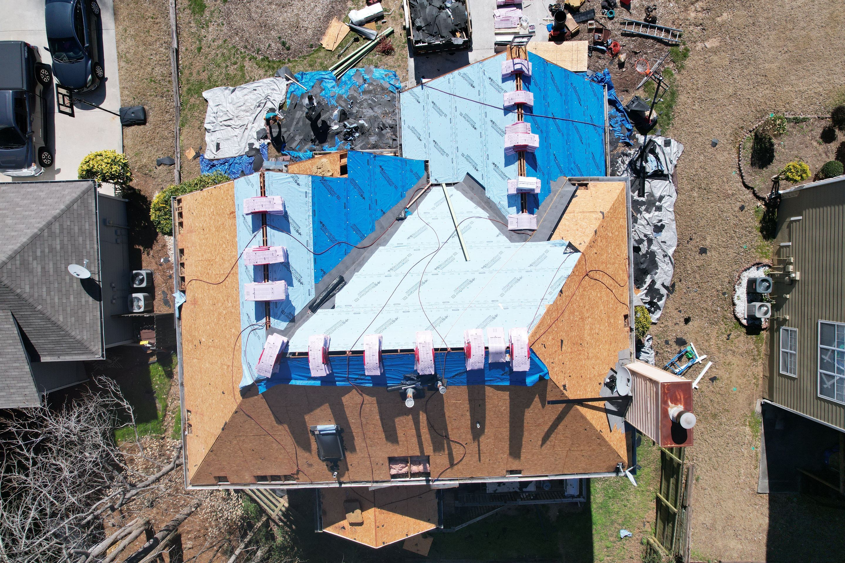 Residential Roofing Installation using Owens Corning by Inspector Roofing and Restoration