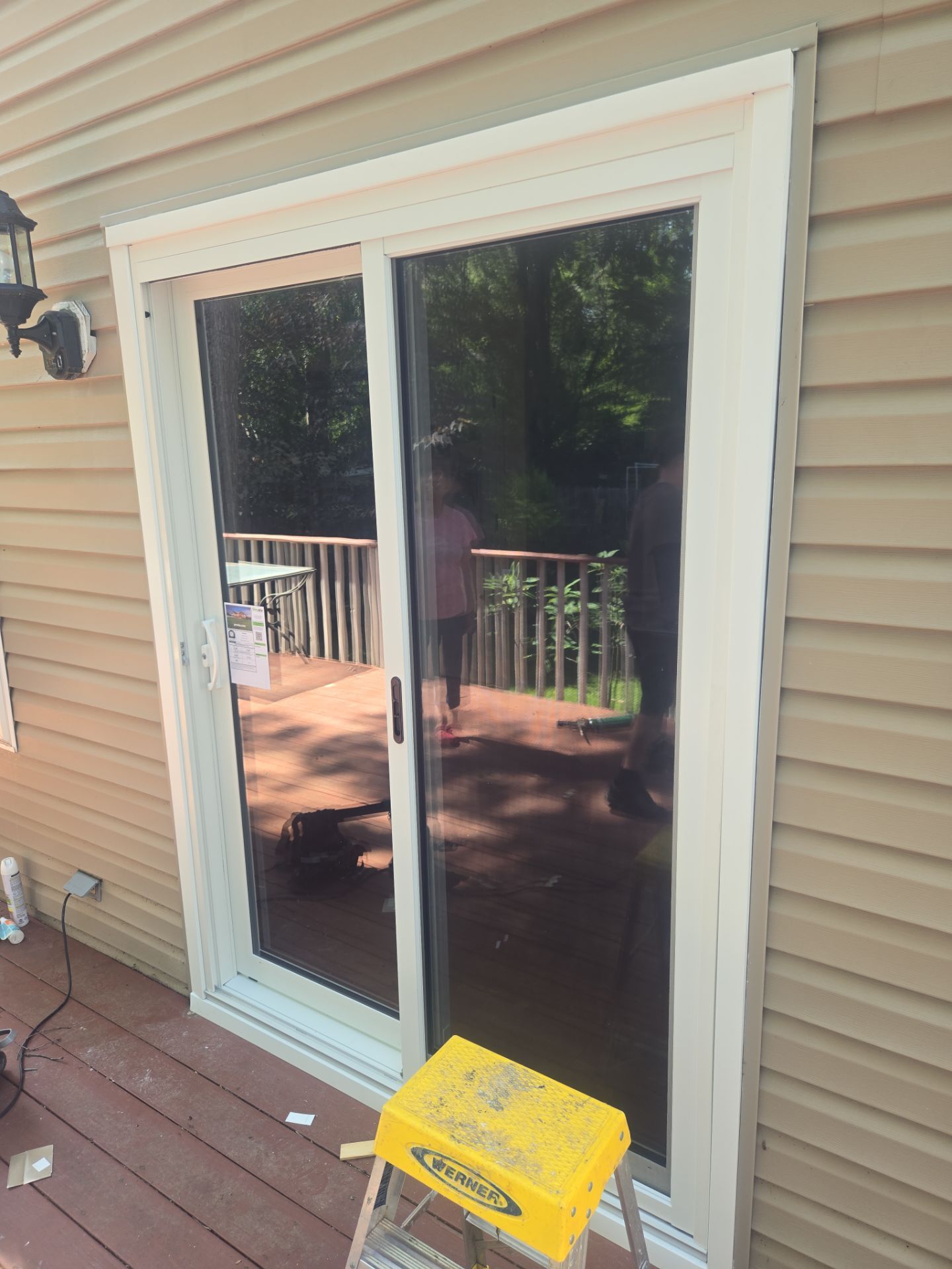 Sliding glass door conversion by Window Depot of Annapolis