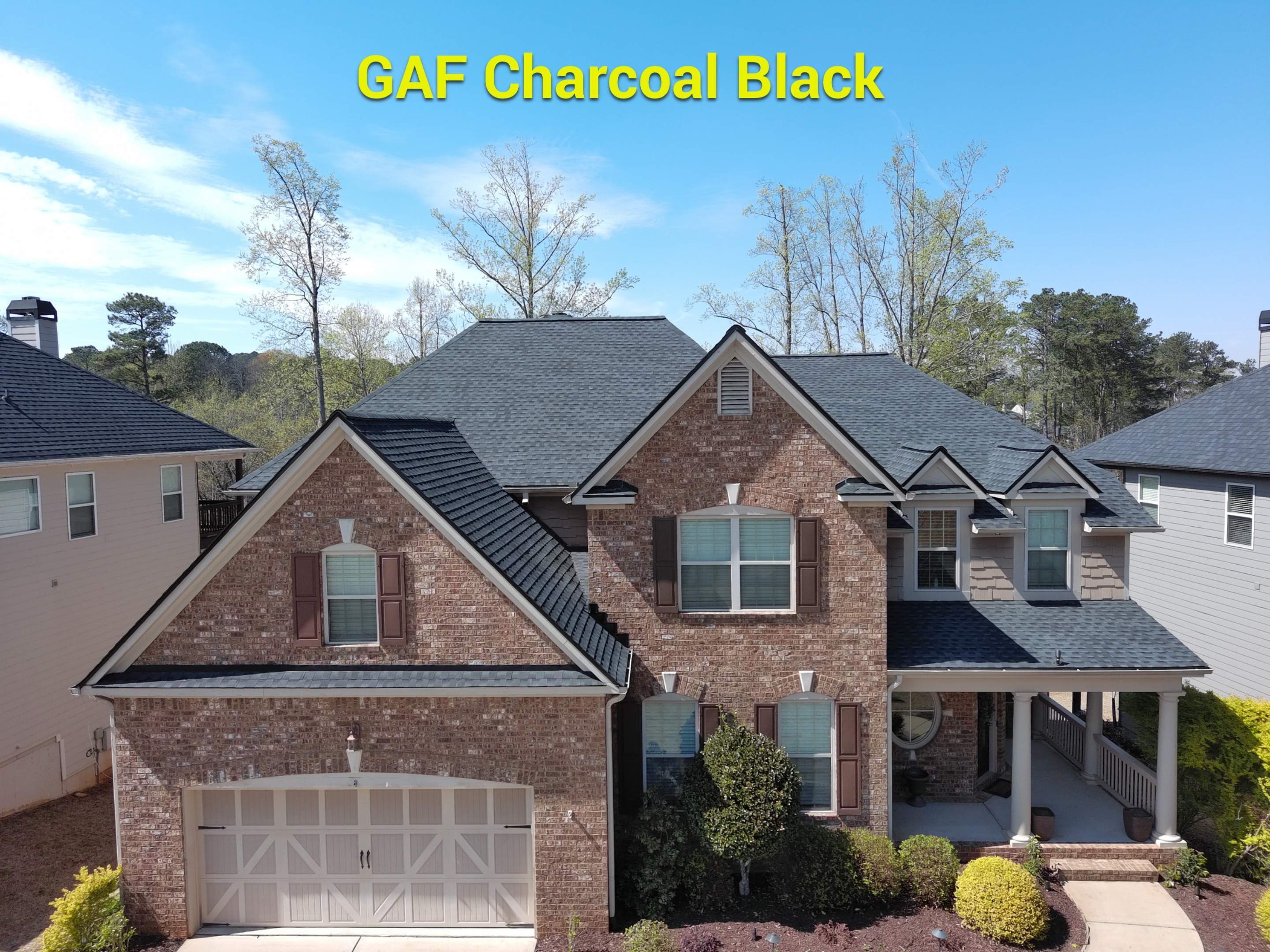 New roof installation and shingle colors by Rhino Restoration