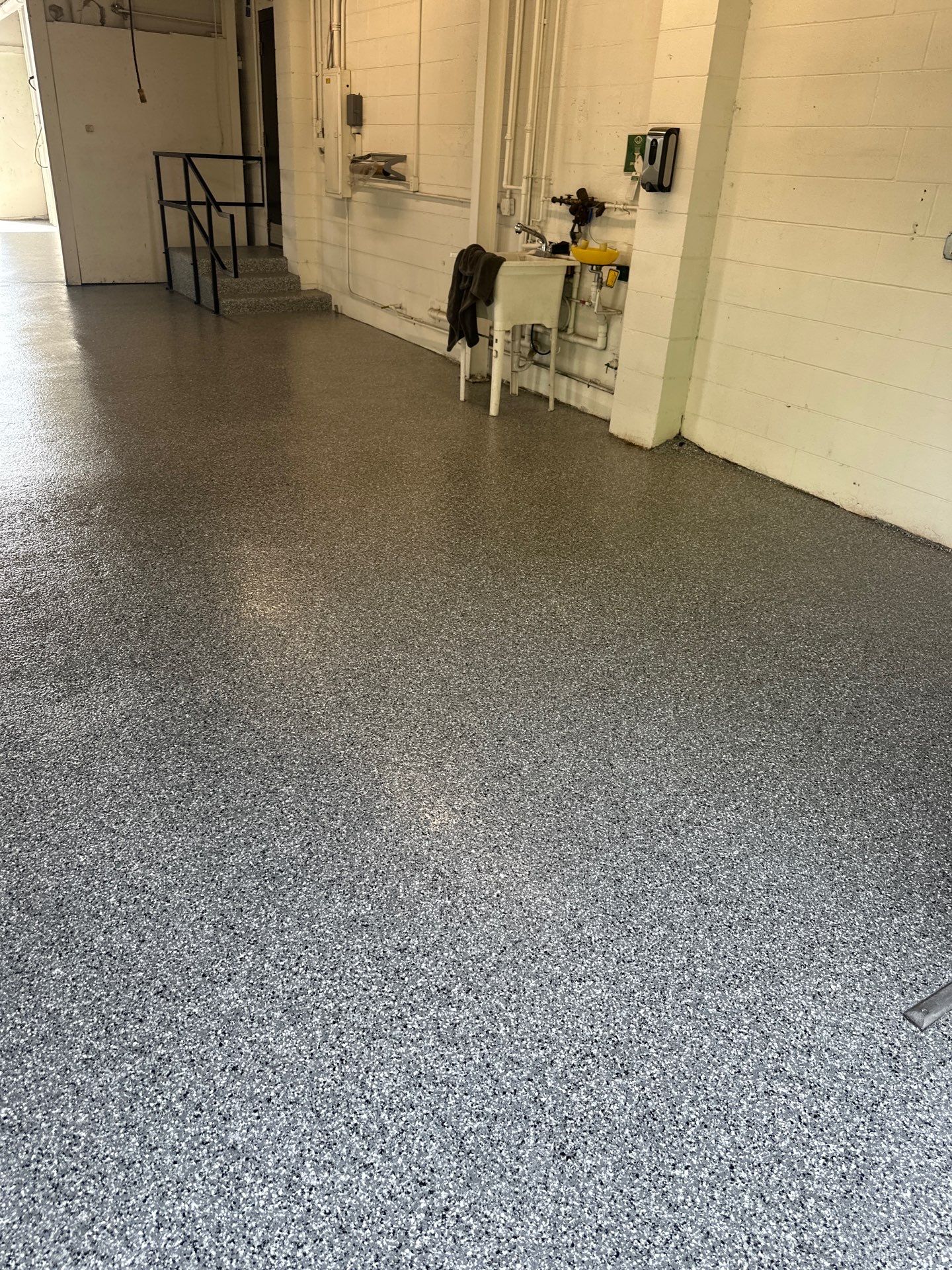 Commercial Floor Coating using Wombat by My Garage Floor Guys