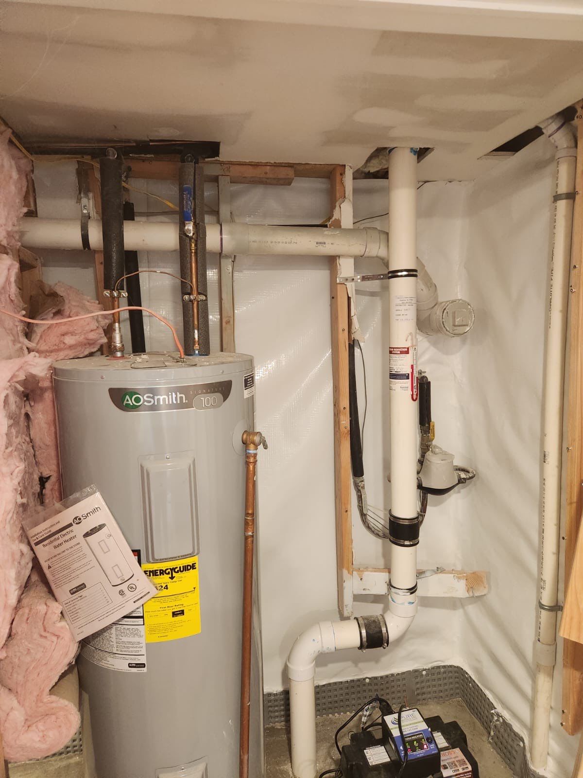 Interior French Drain & Wall Vapor Barrier Boonton NJ by Pure Service Pro, LLC 
