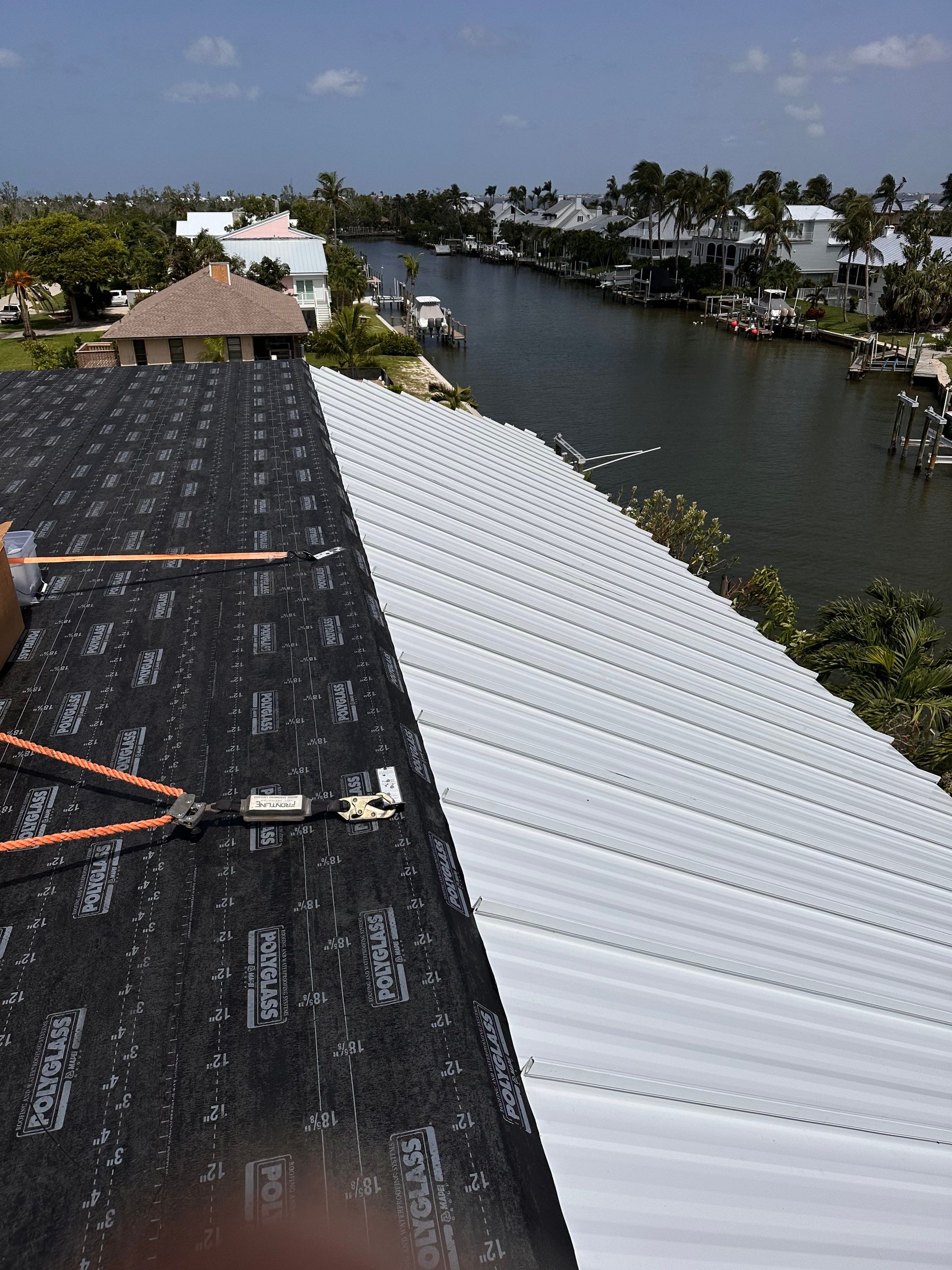 Sanibel Island Standing Seam Roof Replacement by Four Peaks Roofing