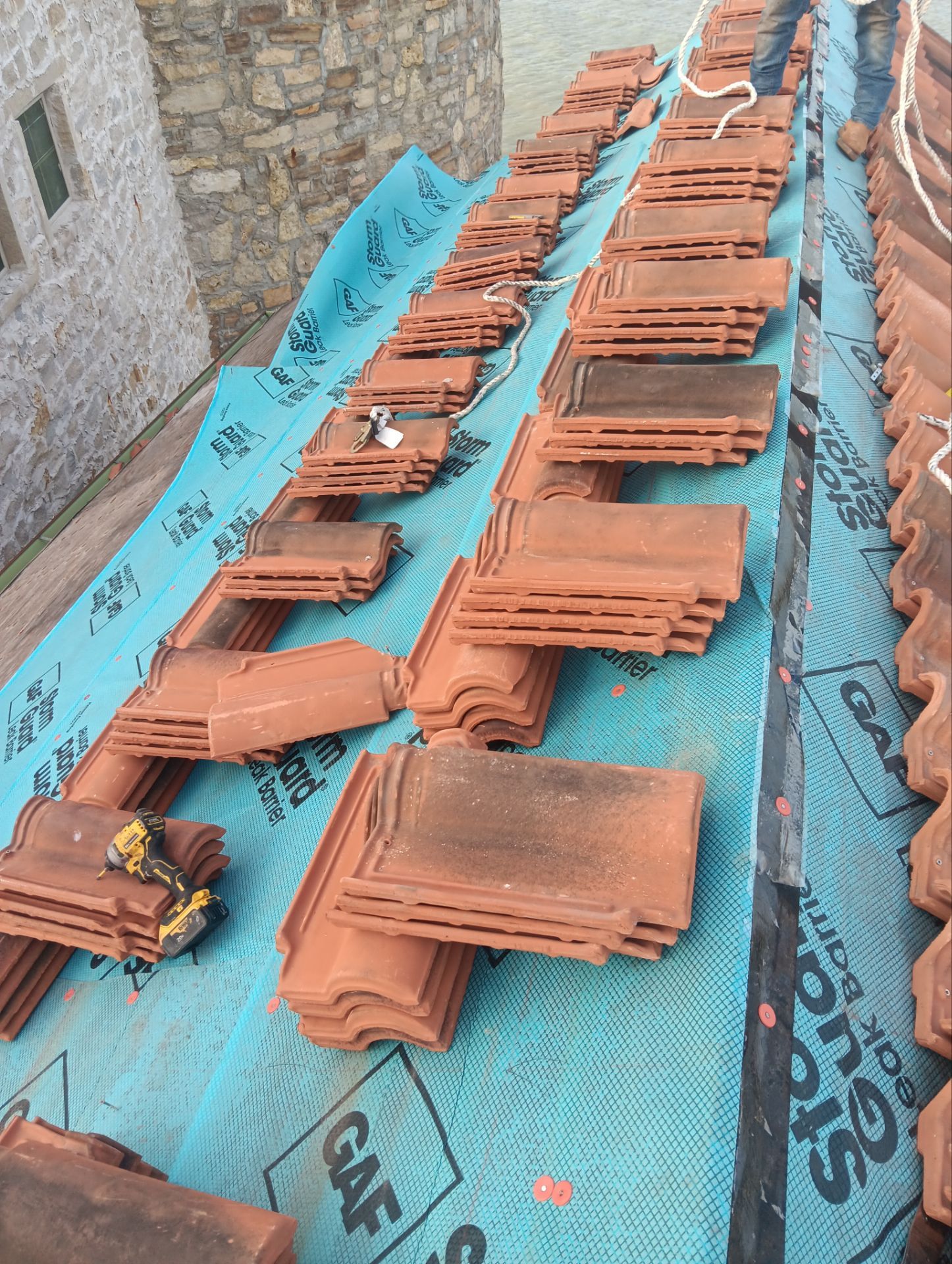 Residential Roofing Repair using tile by Roof Repair Company